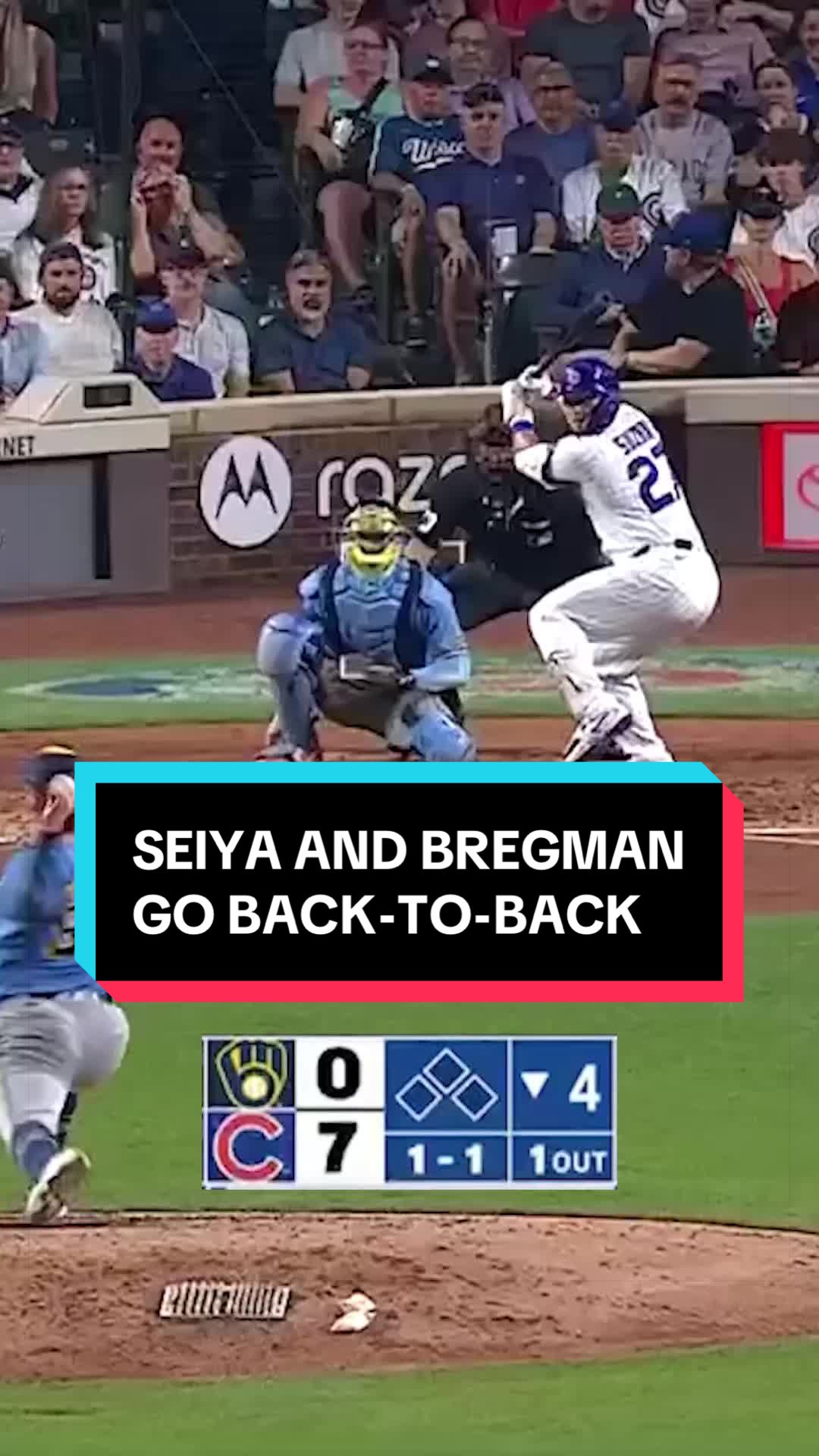 The Cubs go back-to-back for the SECOND TIME TONIGHT!
