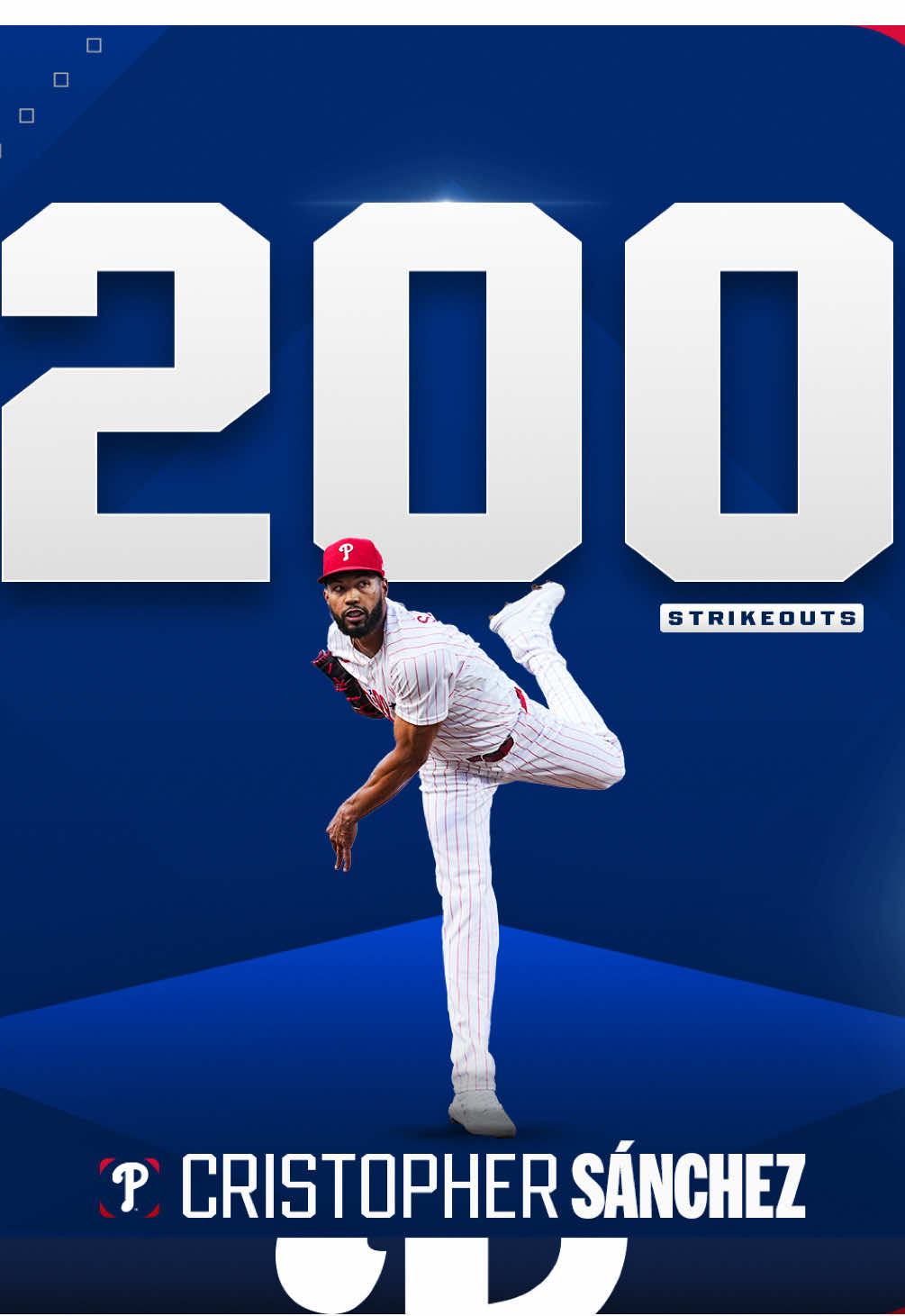 Cristopher Sánchez records his 200th K of the season! 
