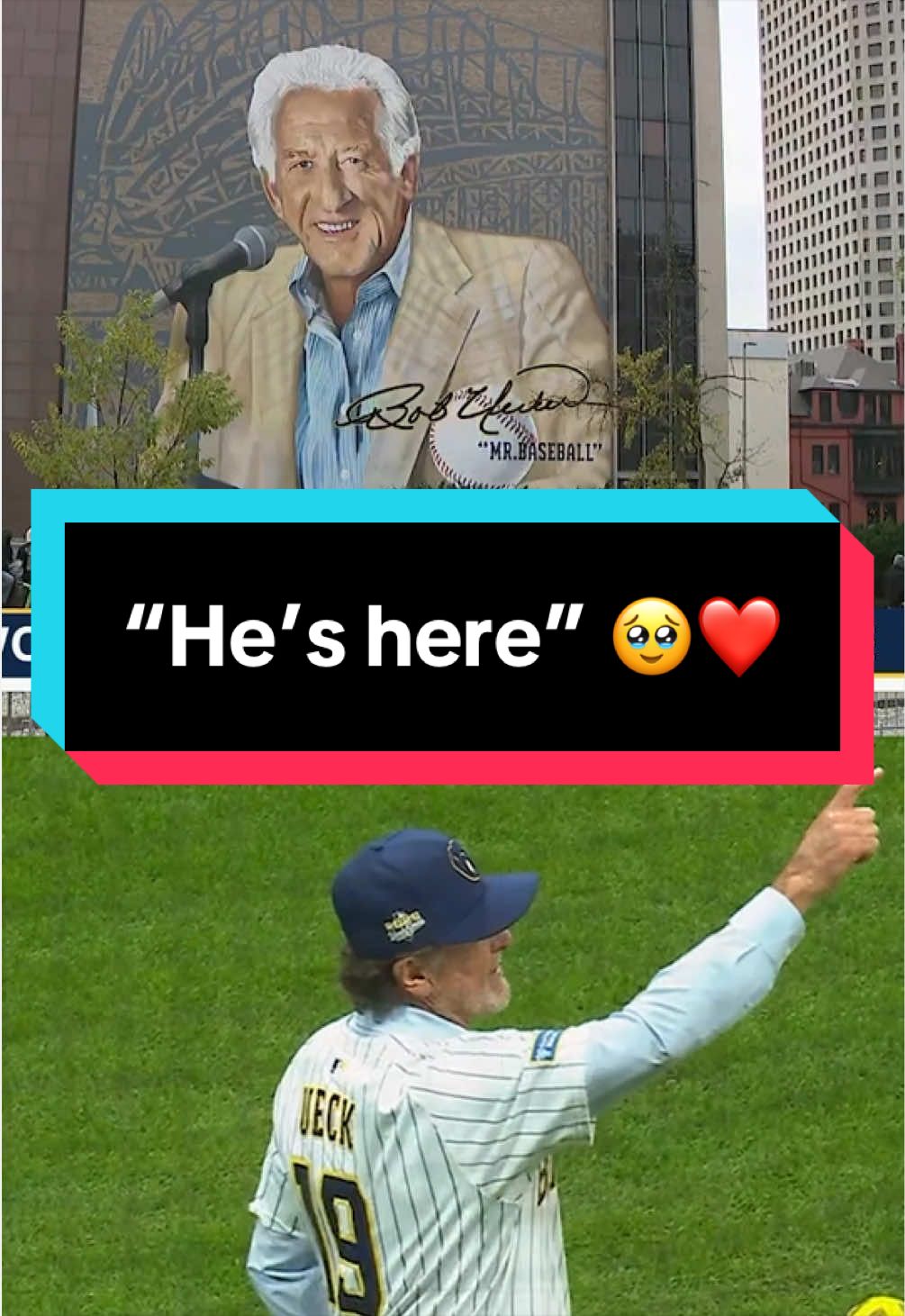 Robin Yount and the Brewers can feel Bob Uecker's presence at the Parade of Champions 🥹❤️