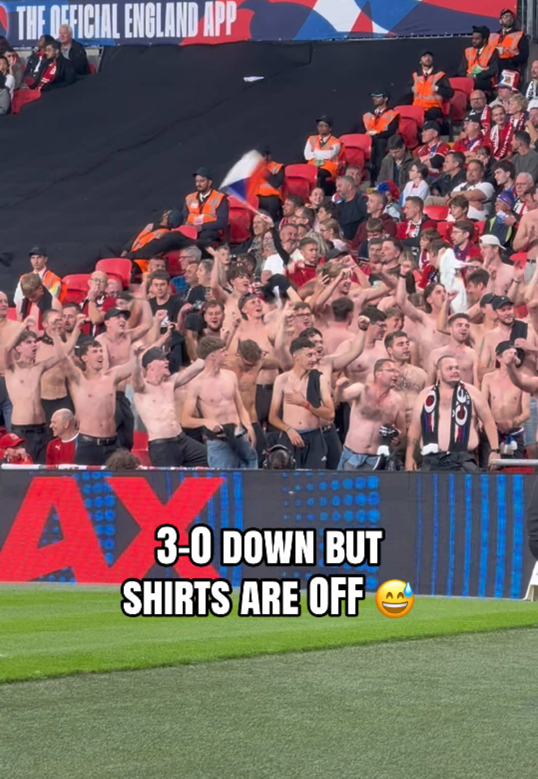 The Czech Republic fans are enjoying themselves at Wembley tonight no matter the score 😅