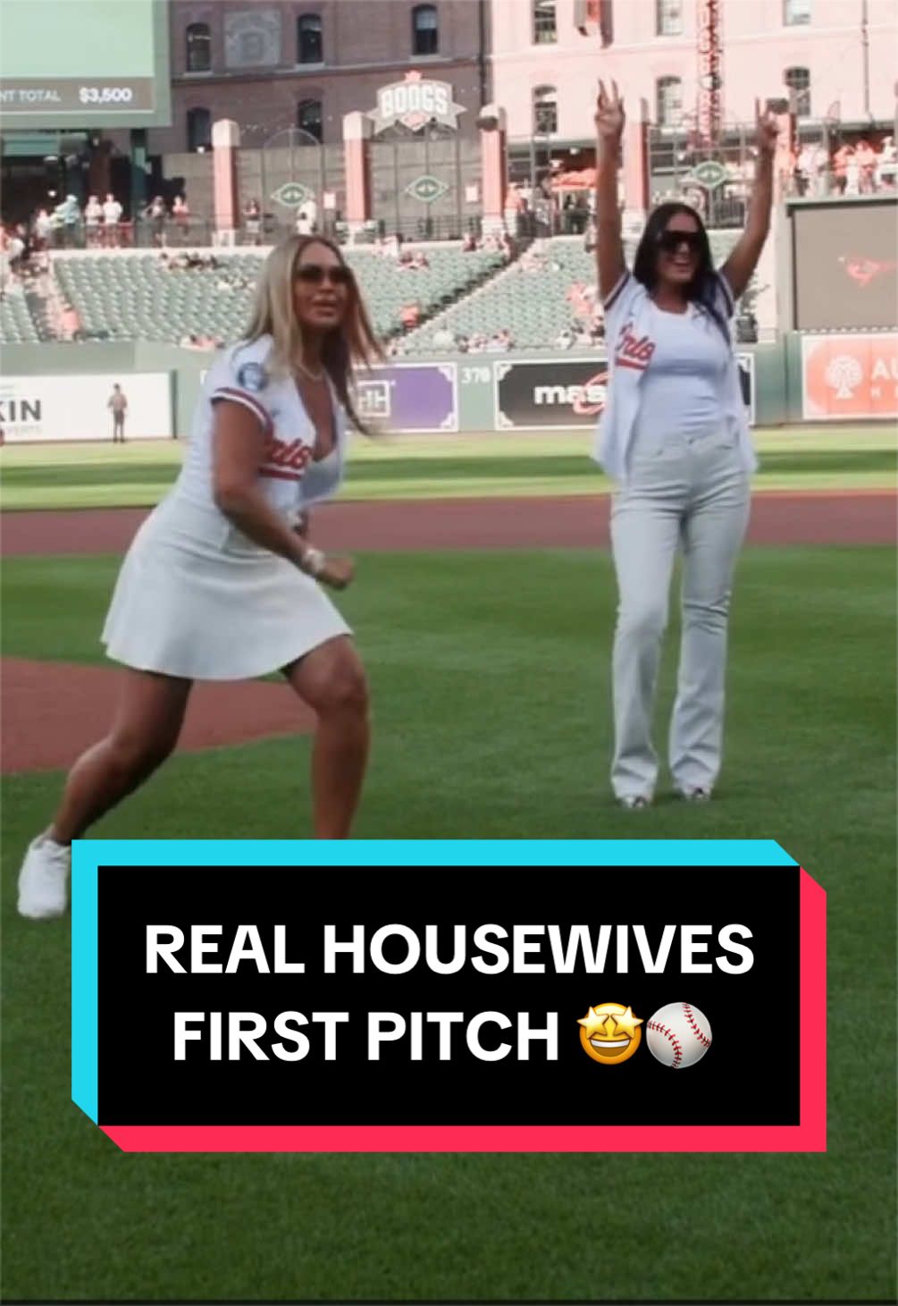 Gizelle Bryant and Lisa Barlow, who star in The Real Housewives Ultimate Girls Trip, were in Baltimore this week for a first pitch at the Yard ⭐