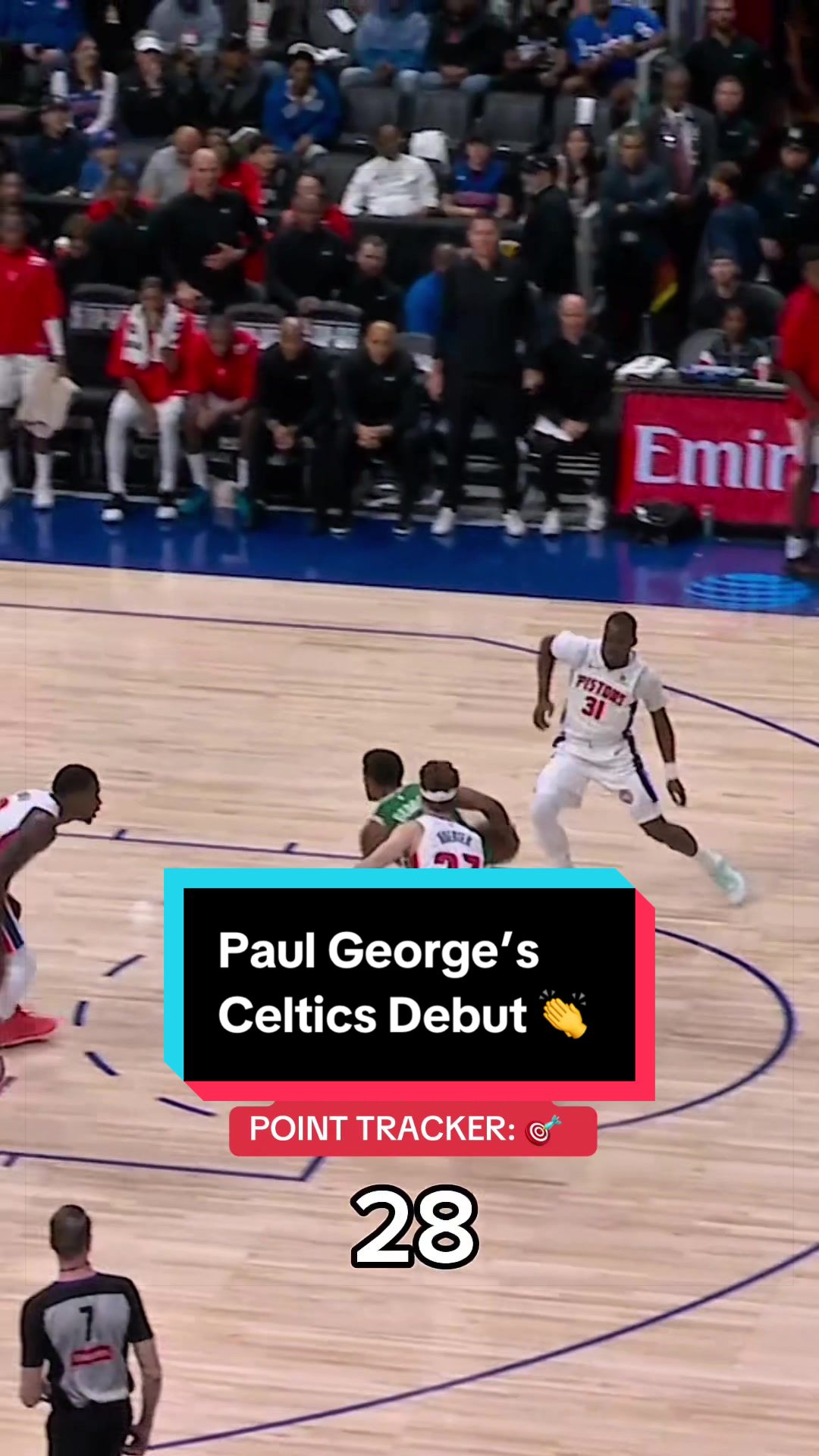 Paul George already making @Boston Celtics history in his season debut 🔥 