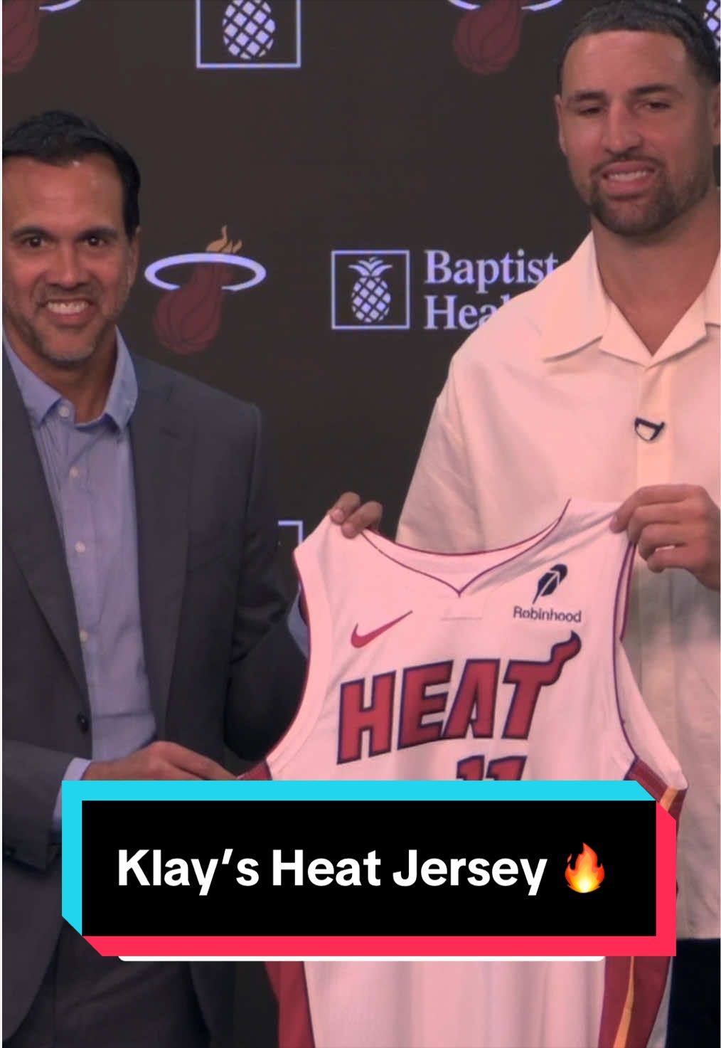A first look at @Miami HEAT Klay Thompson 🚨 
