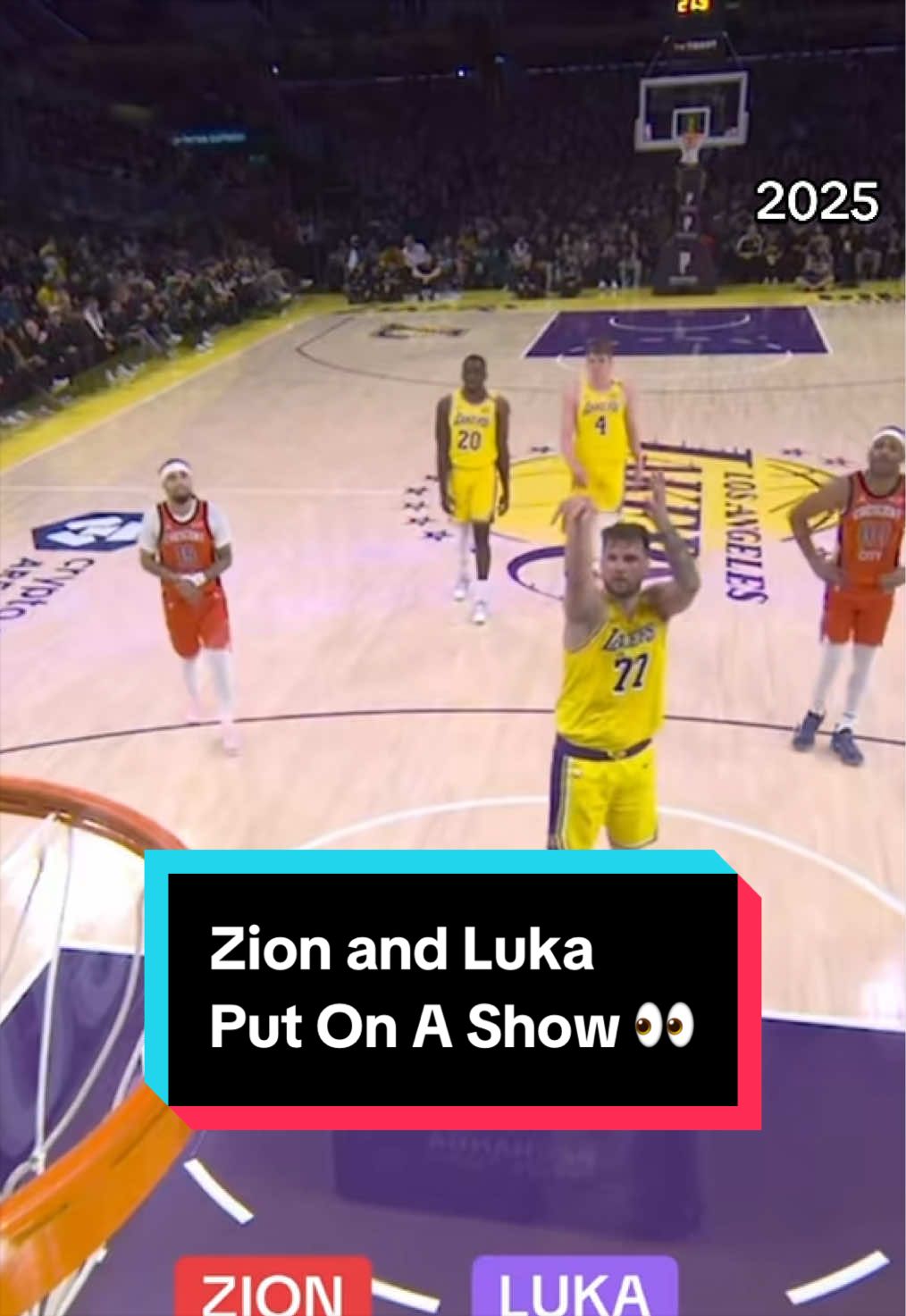 Zion and Luka went head-to-head 🍿 