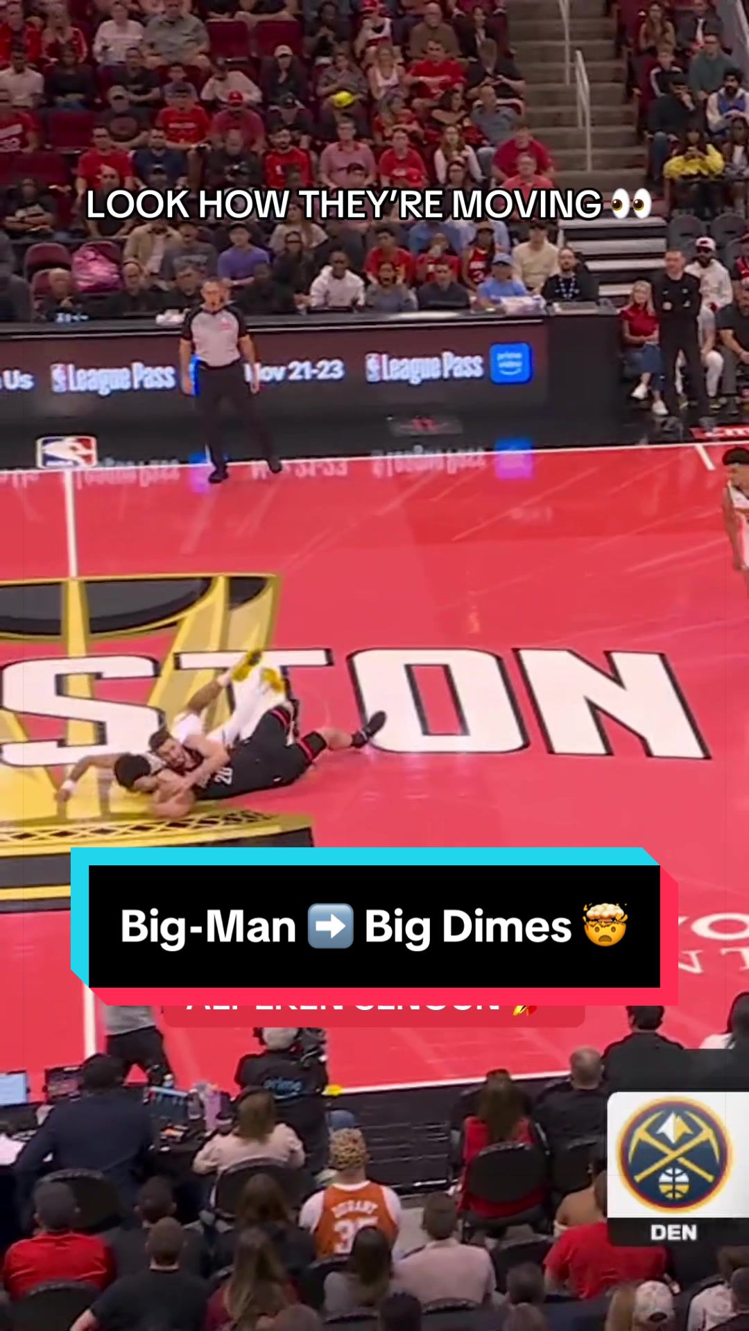When you have a size advantage AND can pass like this 🤯 