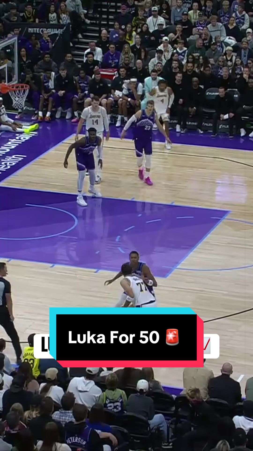 Luka Dončić sinks the casual three for 50 pts on the night 🔥 