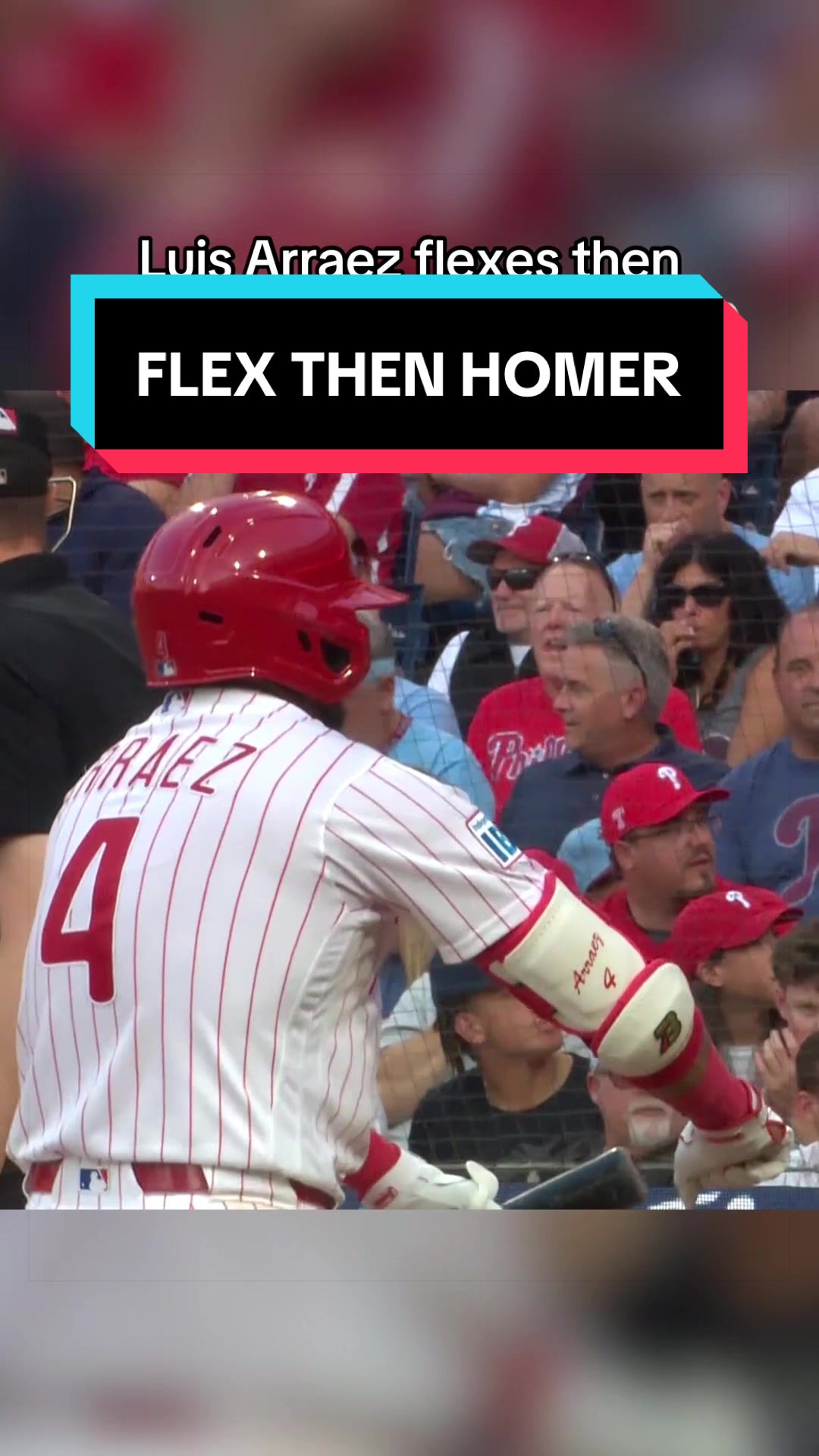 Luis Arraez with a little self-hype before blasting one out 🤣