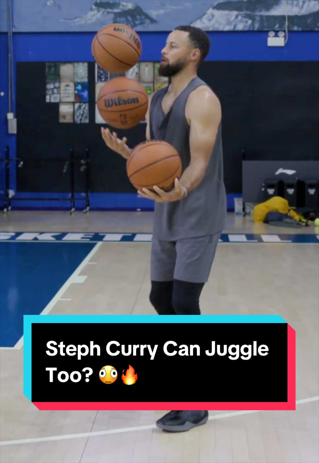 New skill unlocked for @Stephen Curry ✅ (via: Steph Curry/TT) 
