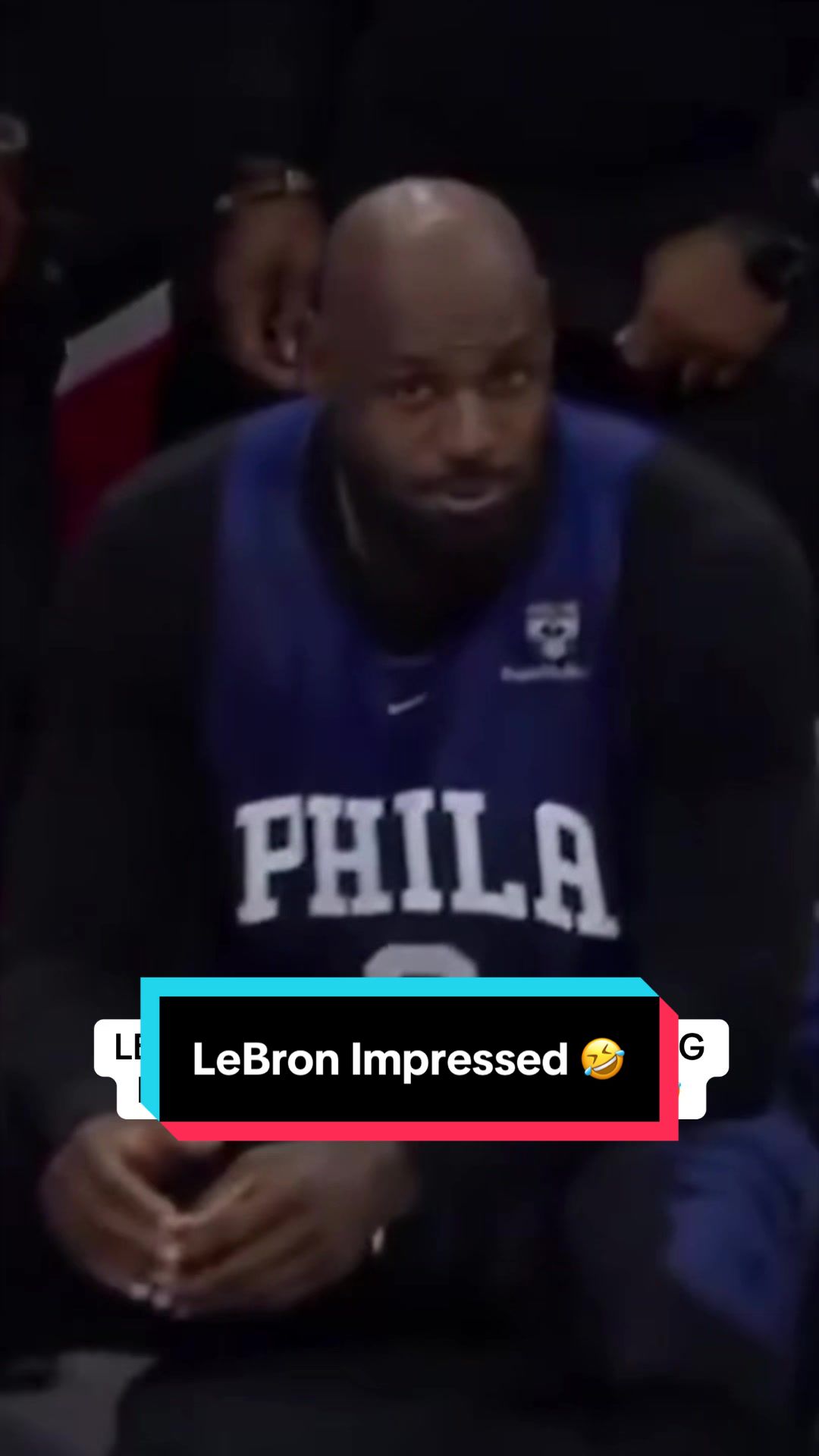 LeBron impressed with what he’s seeing early in Philly 🤣 (via @Philadelphia 76ers) 