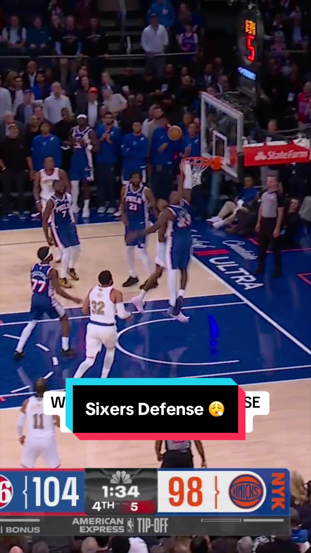 Sixers were sliding them puppies 👟