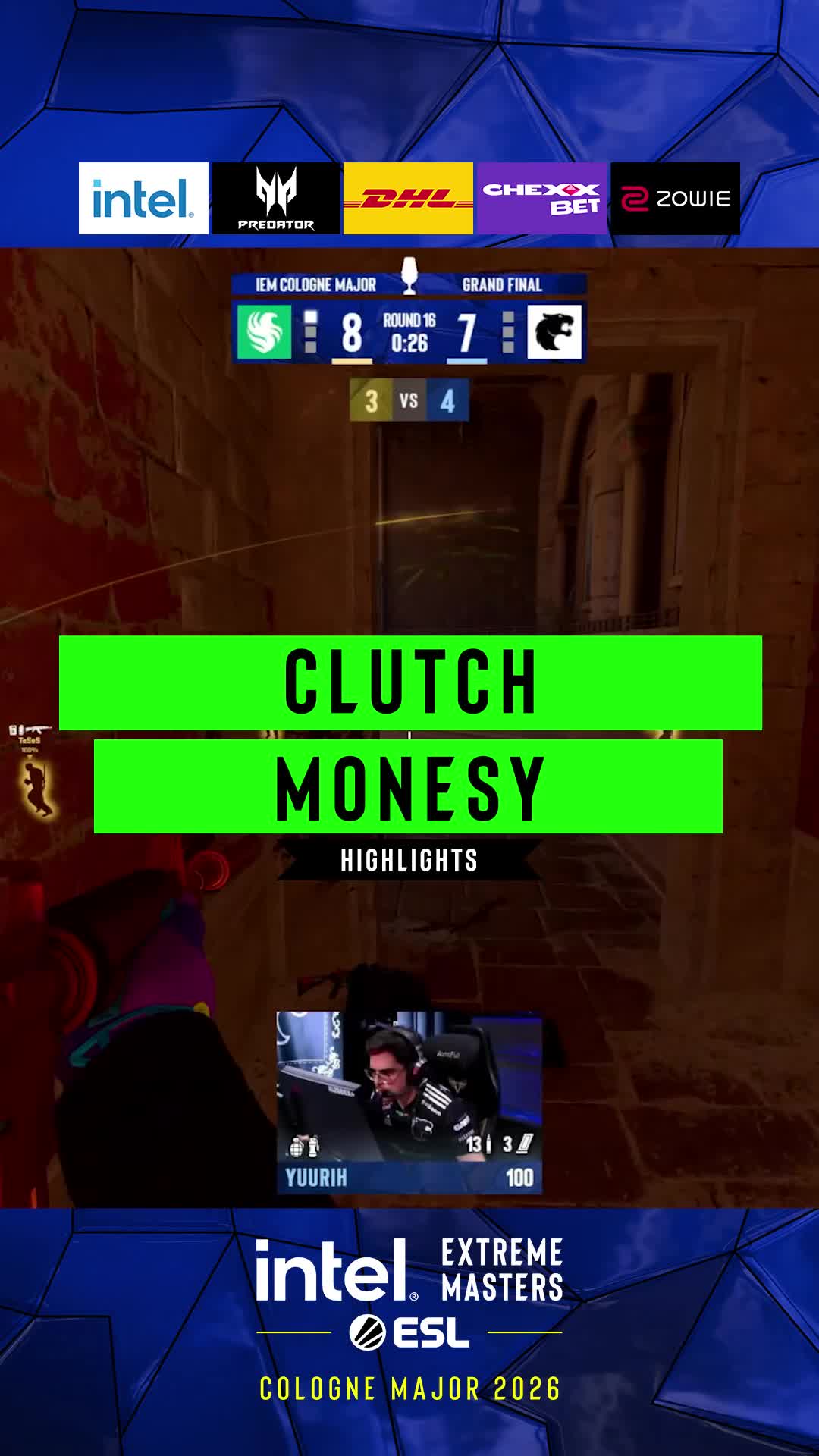 m0nesy with the CLUTCH 🔥 