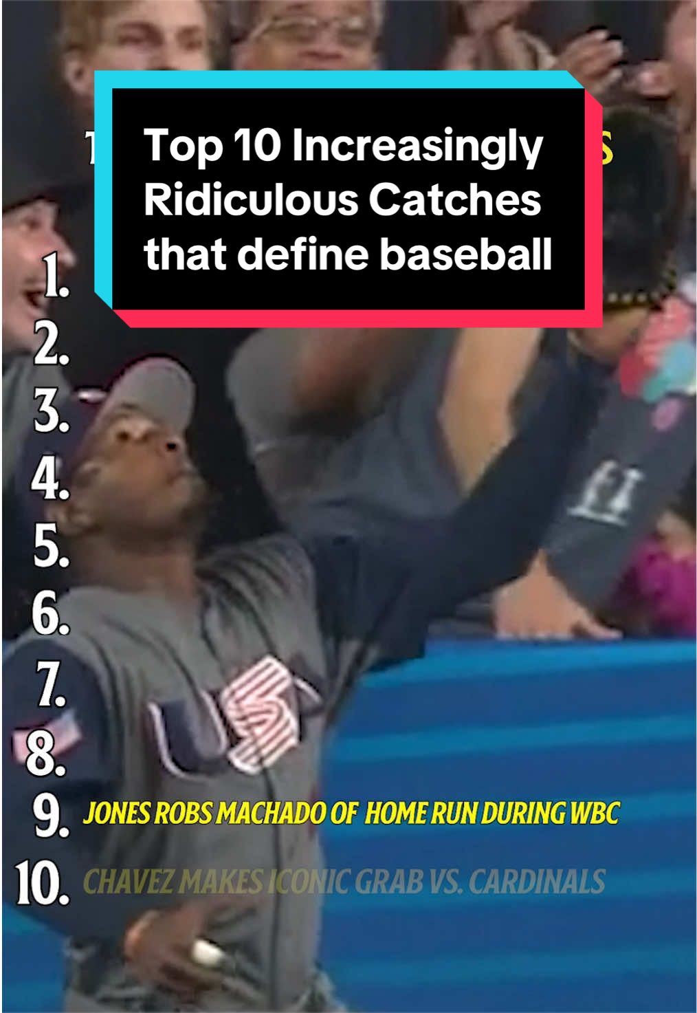Running catches, leaping grabs, diving stabs.