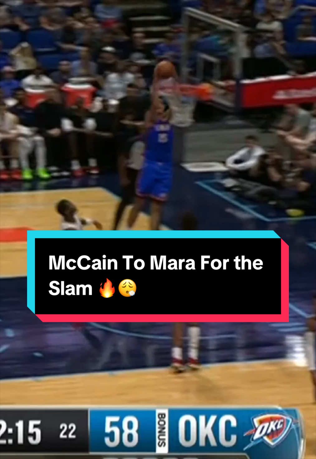 Jared McCain really threw that across the court 😭 