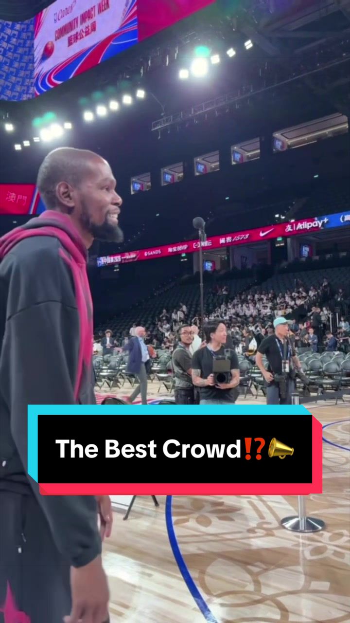 The crowd became the best hype man for KD 💯 