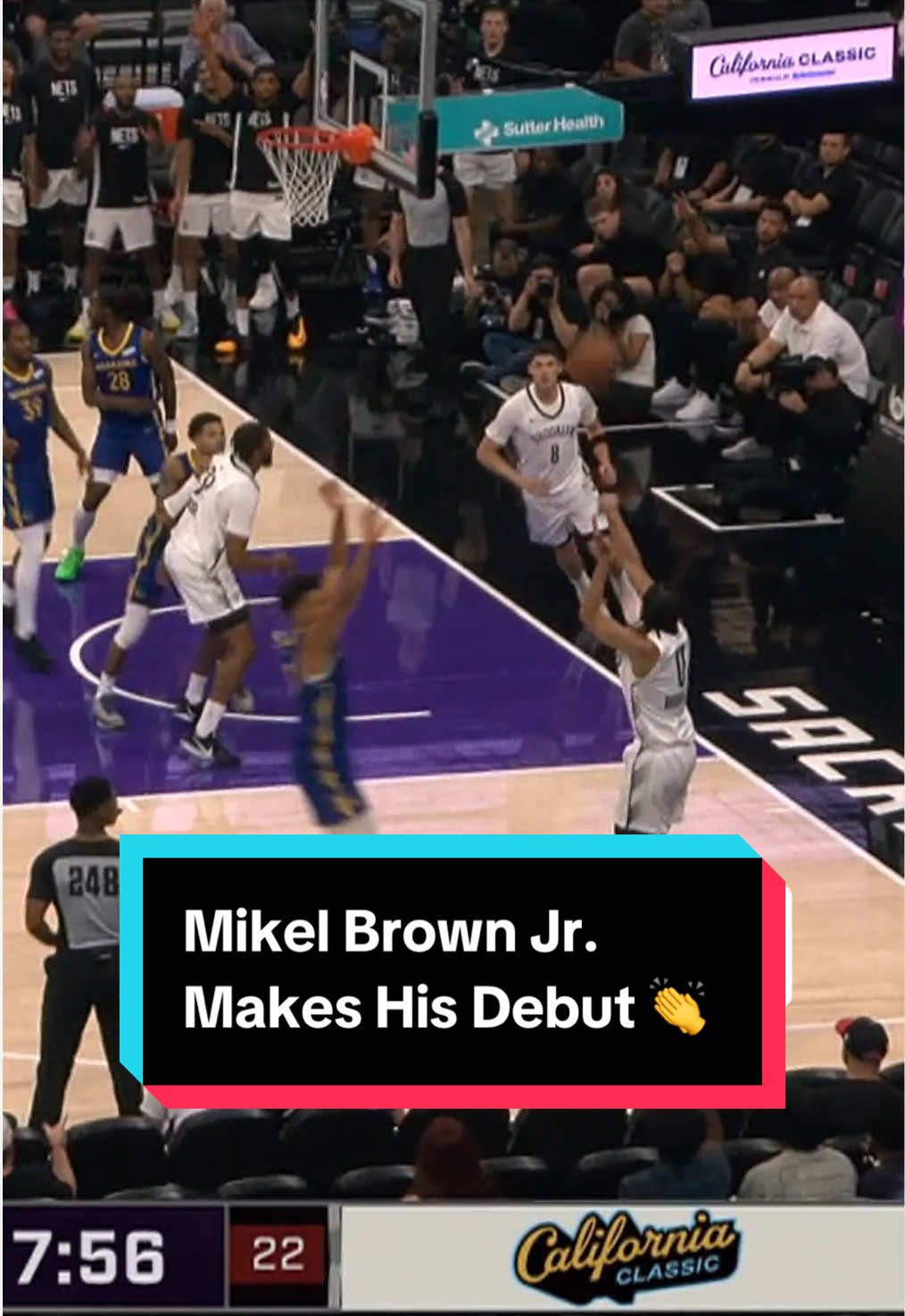 Mikel Brown Jr. is officially on the board 🎯 after nailing the 3 in the California Classic Summer League ☀️ 