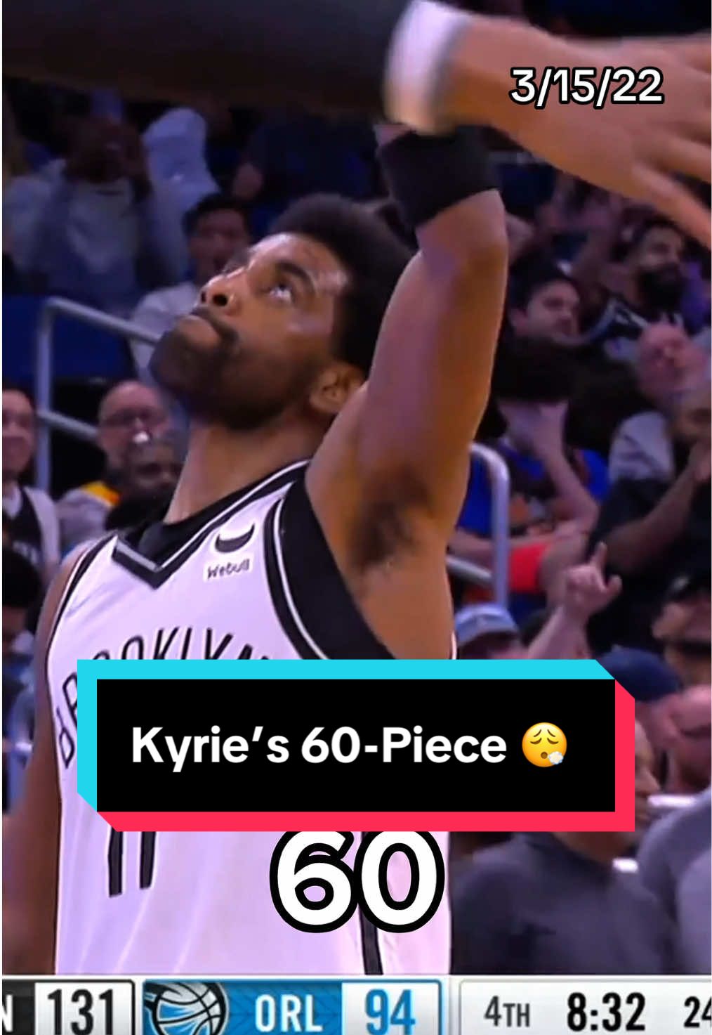 In March of 2022, Kyrie Irving dropped an impressive 60-point career high 🔥 