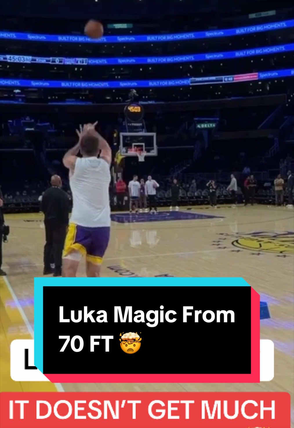 He swished it too 😭 