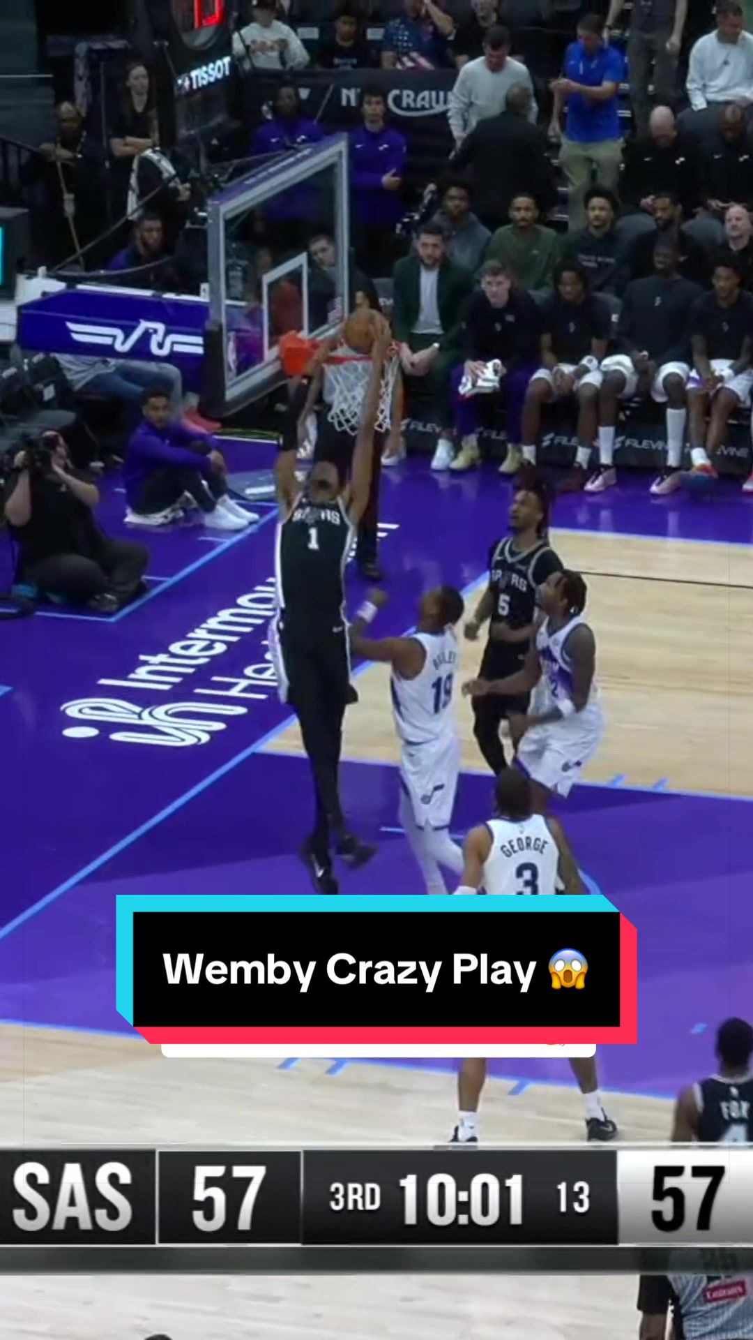 Absolutely ridiculous from Wemby 😮‍💨 He dropped 36 PTS and 14 REB tonight ‼️ 