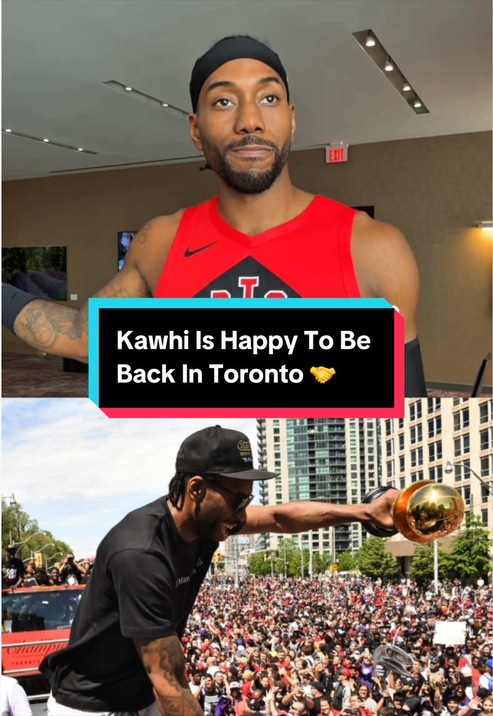 Kawhi Leonard is back with the Raptors for the first time since 2019 🤩 