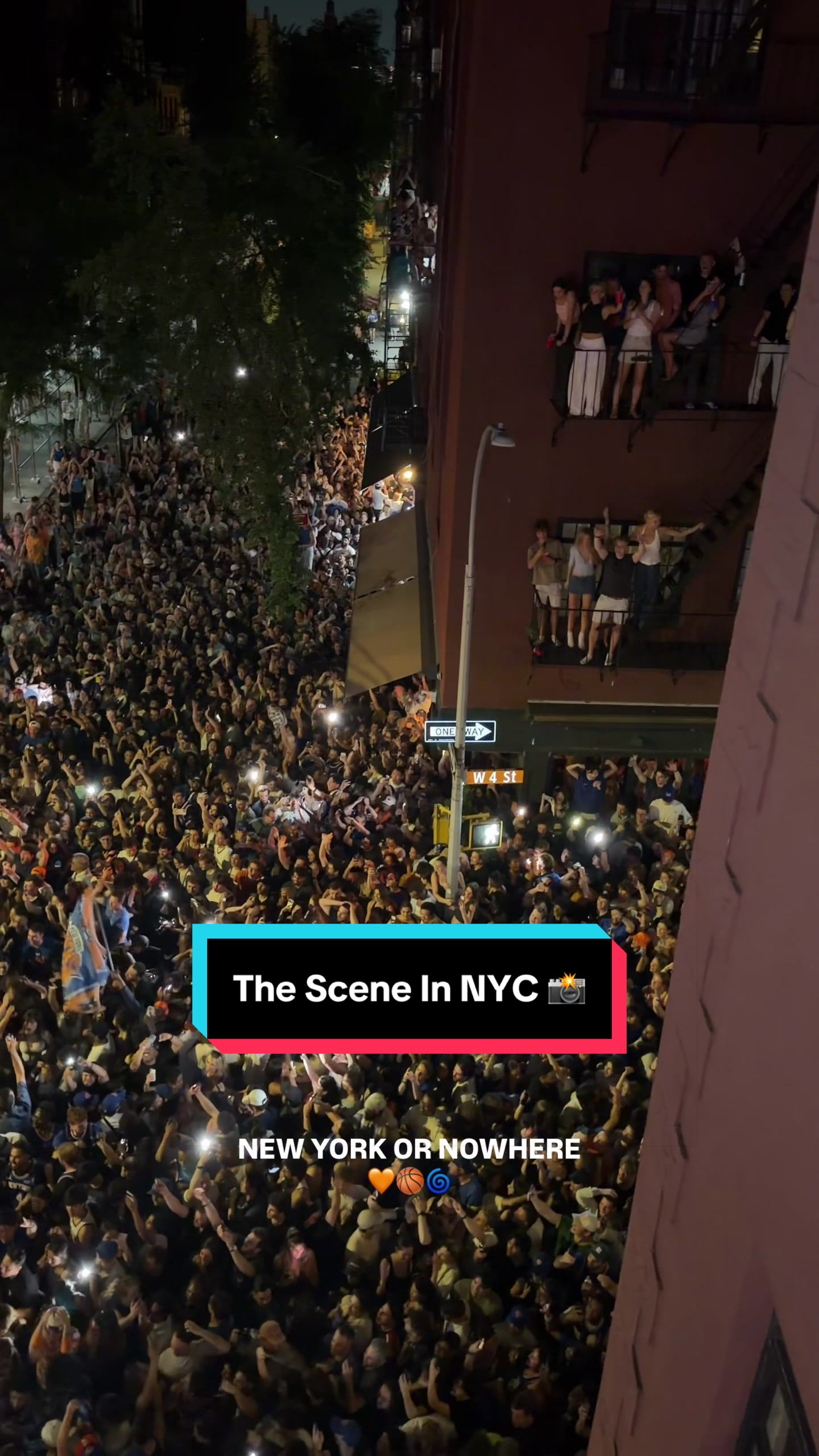 The SCENES in NYC as the Knicks won their first championship in 53 years 🏆💙🧡