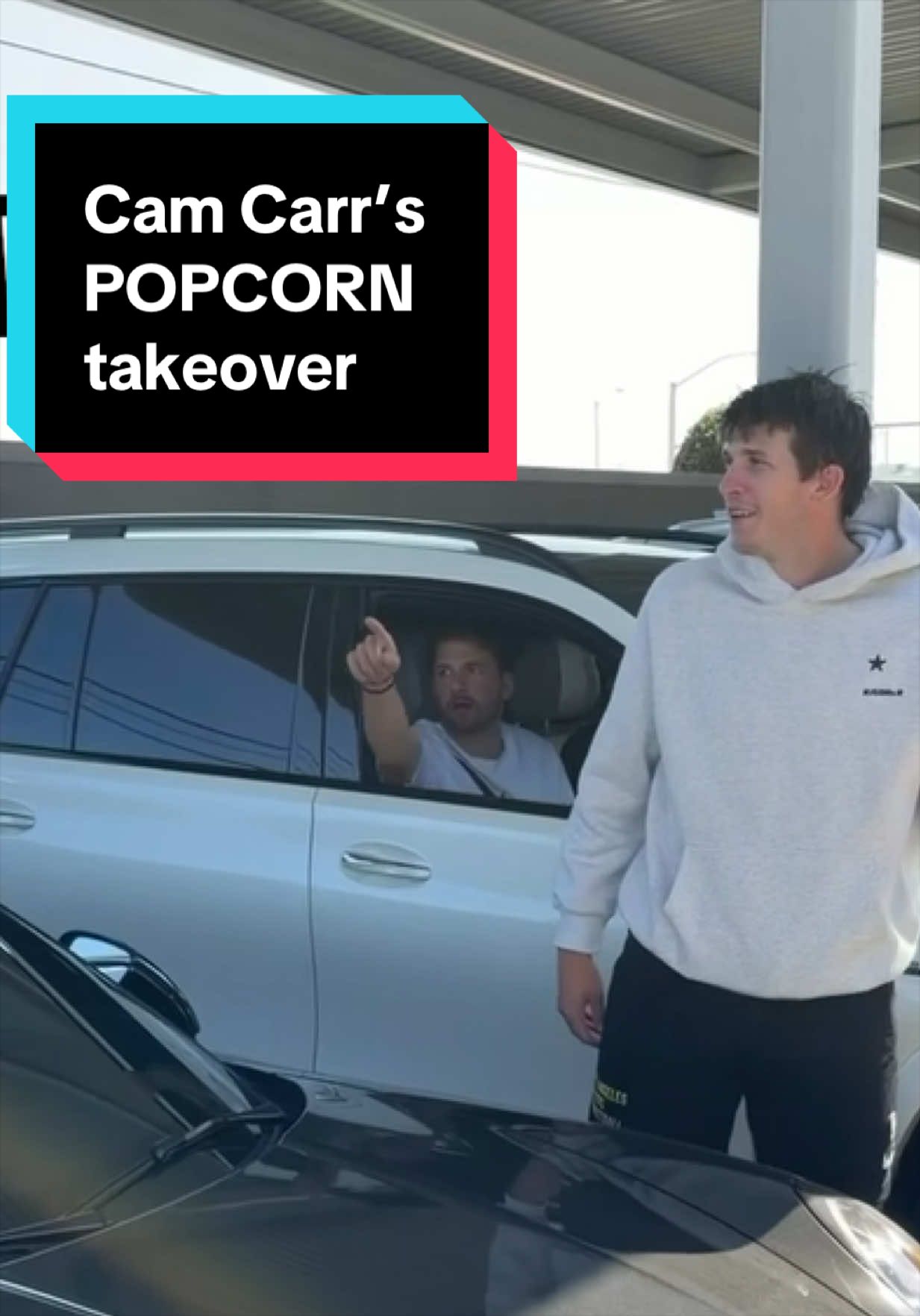 Cam Carr - welcome to the league 😂 (but hey, the popcorn was 10/10 though) 
