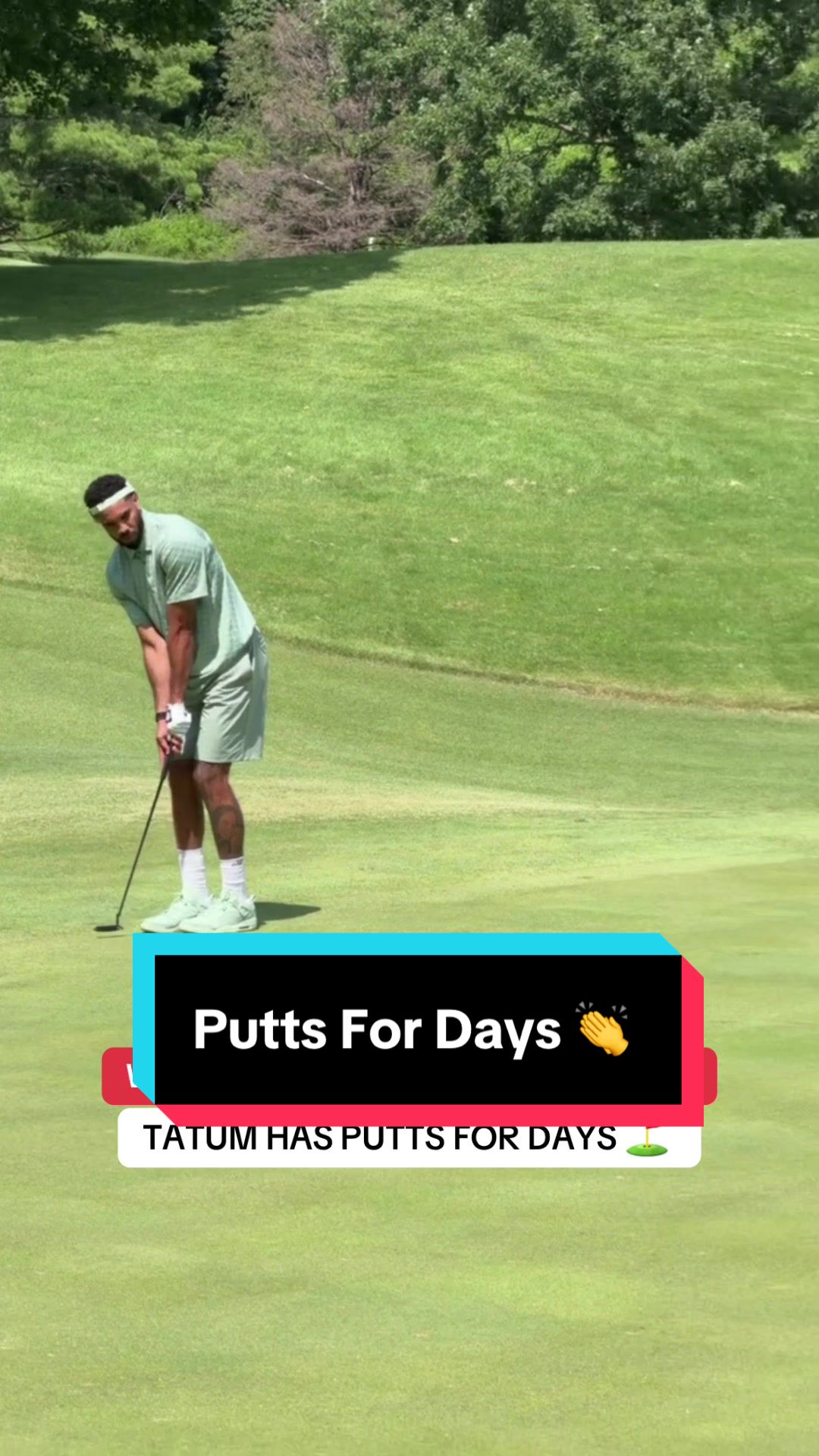 @Taco J at his 6th annual Jayson Tatum Foundation Charity Golf Tournament 👏 ⛳️ 