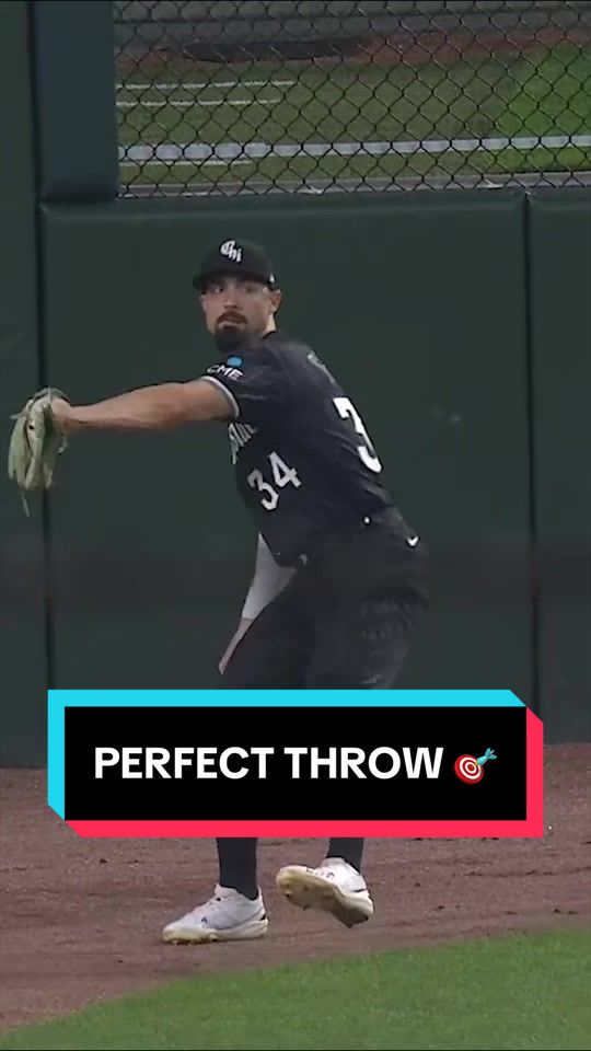 Randal Grichuk's throw is on the money! 😮‍💨
