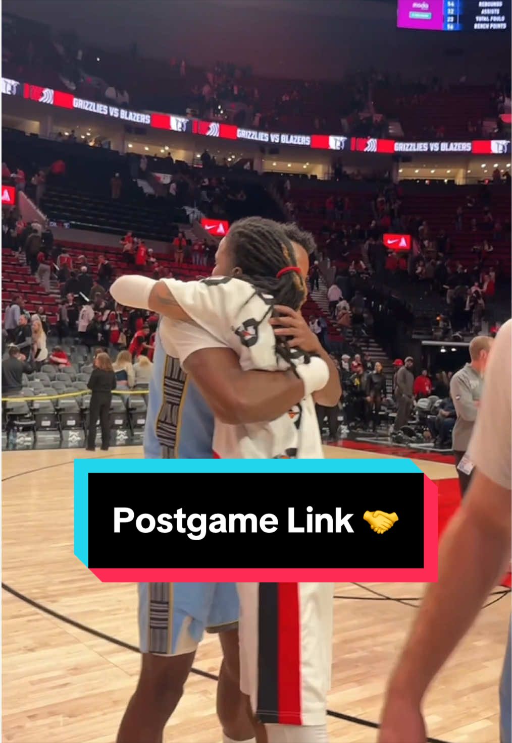 Ja showing love to his former teammates after the game 🤝 