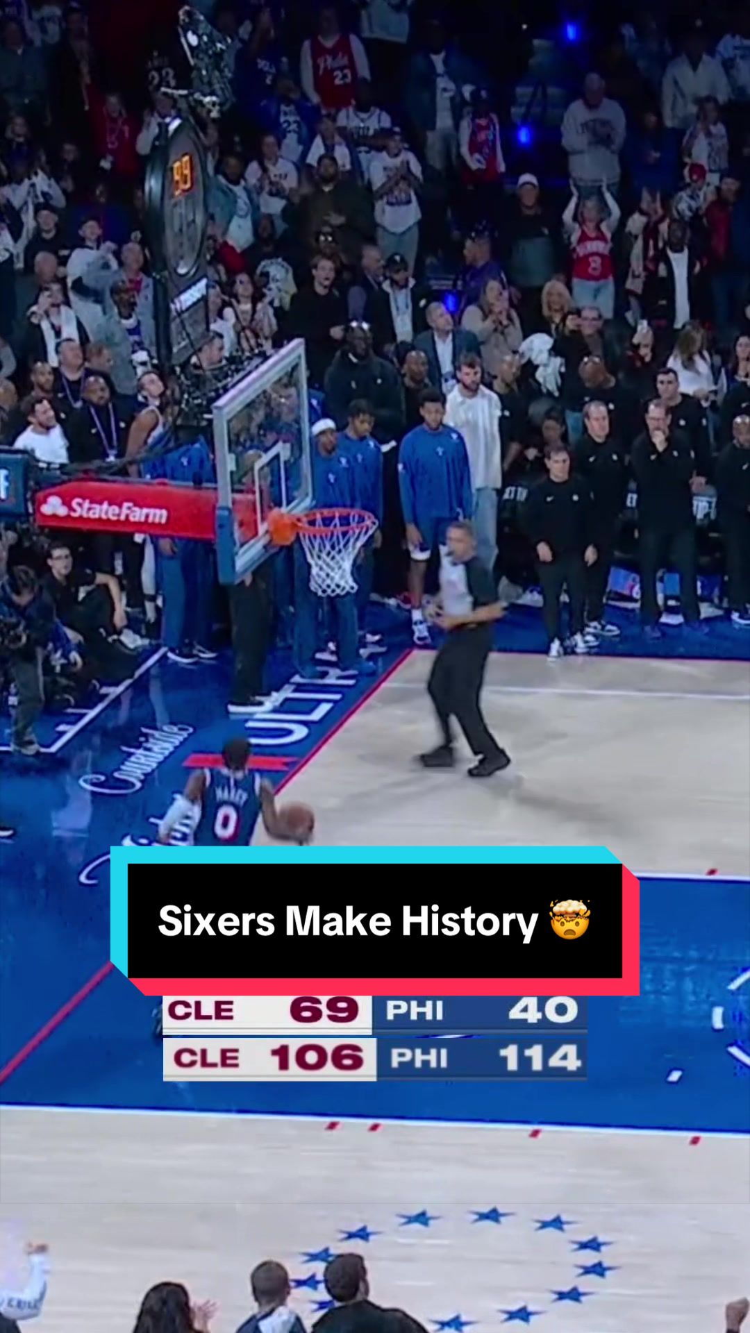 This was @Philadelphia 76ers largest comeback of the play-by-play era 🤯 