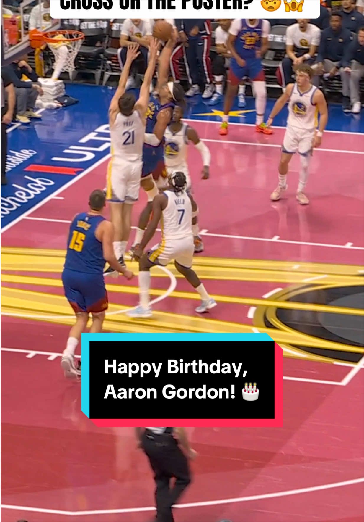 Throwback to this Aaron Gordon cross and slam from last season 🤩 Happy 31st birthday! 🎂 