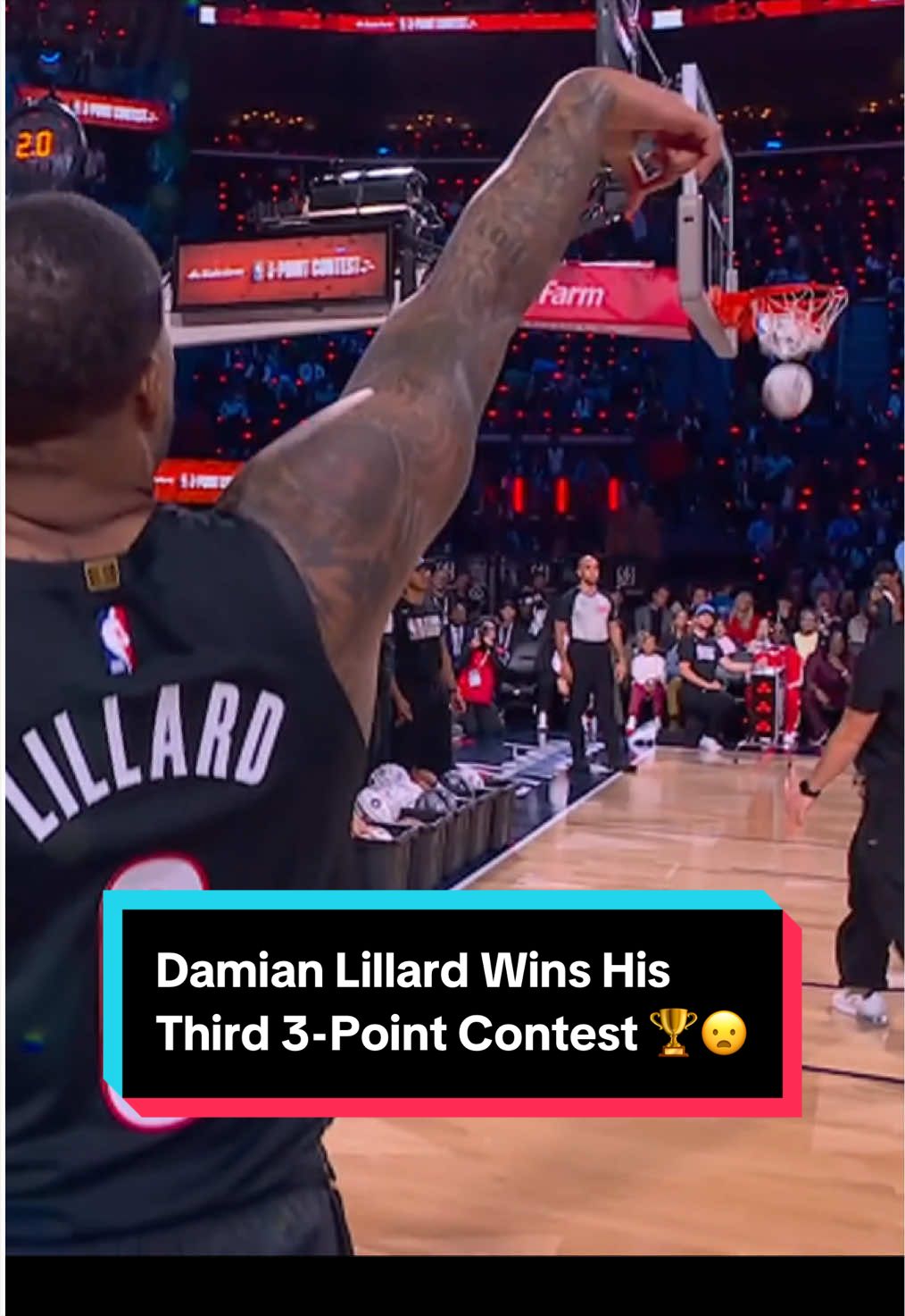 Last season Damian Lillard joined Larry Bird and Craig Hodges as the only 3x State Farm 3-Point contest Champions in NBA History 🤩
