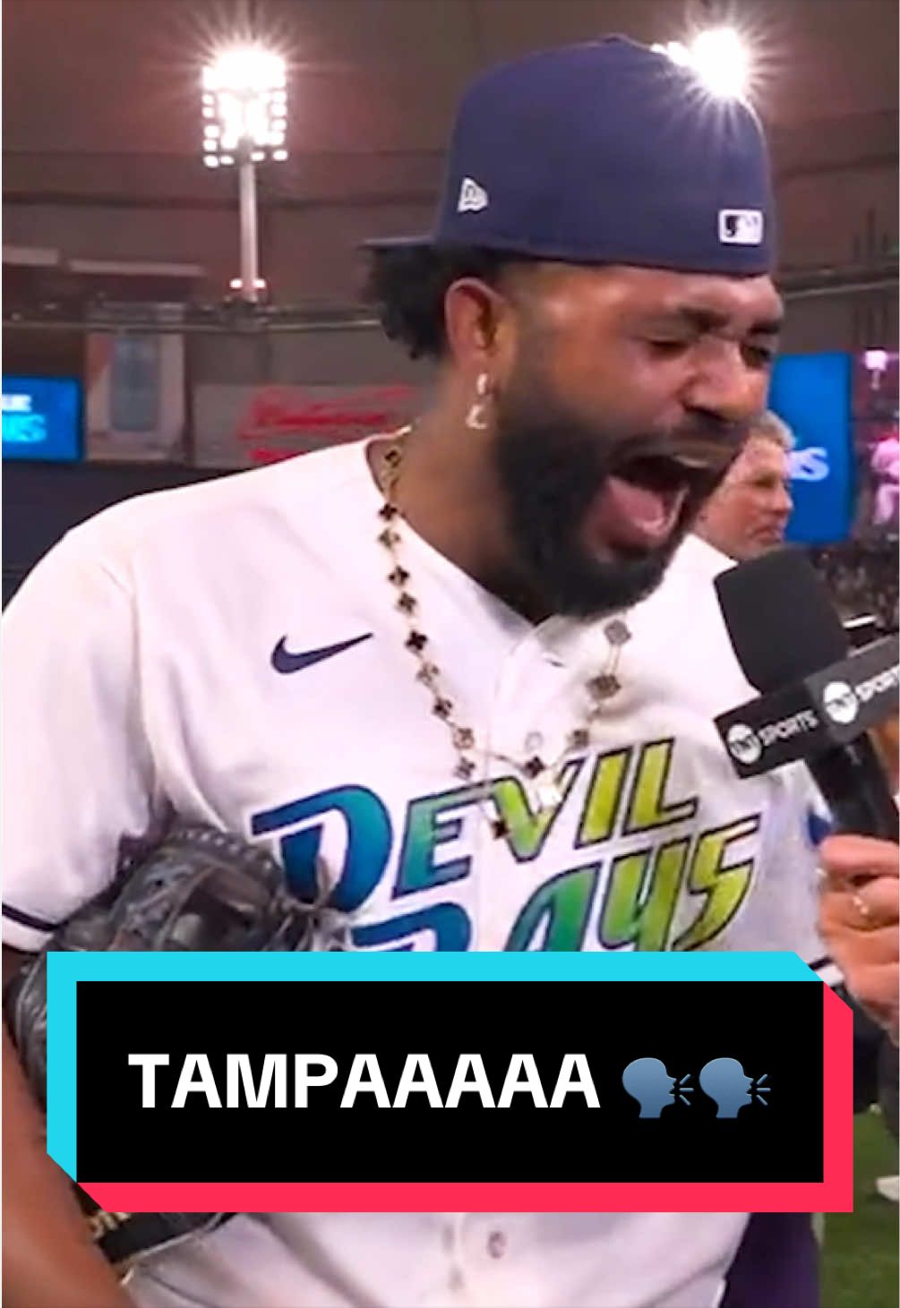 Junior Caminero with an important message for The Trop:
