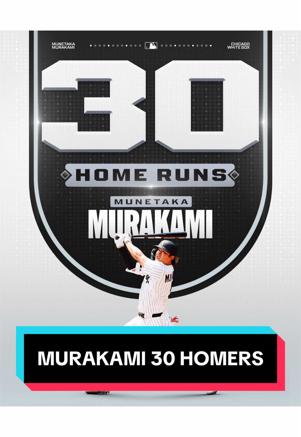 Munetaka Murakami has the first 30-HR rookie season by a Japanese-born player! 