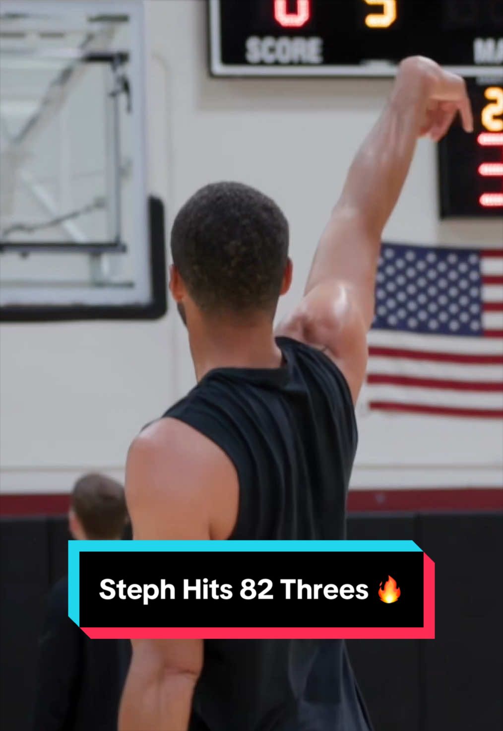 Steph getting in rhythm… 🔥 (via: @Stephen Curry) 