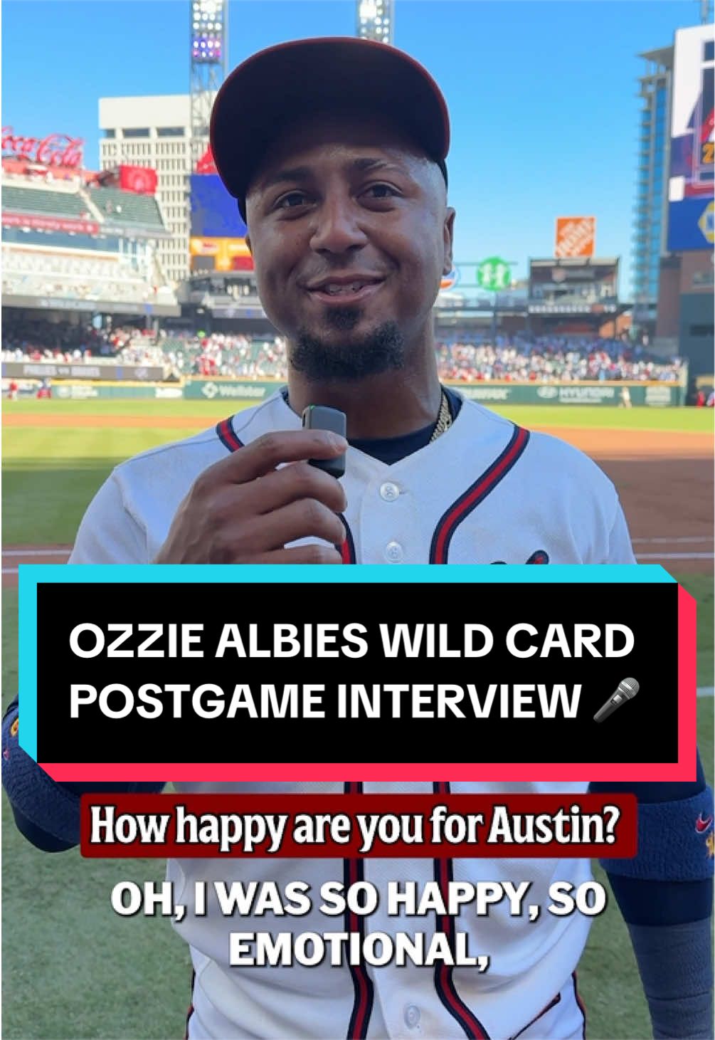 We caught up with Ozzie Albies after an amazing Game 1 in Atlanta 🤩 