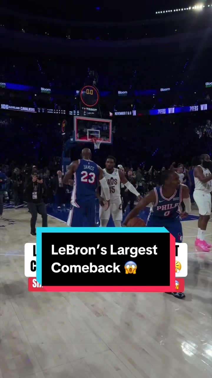 LeBron and the @Philadelphia 76ers went to work in their first game at home 👏 
