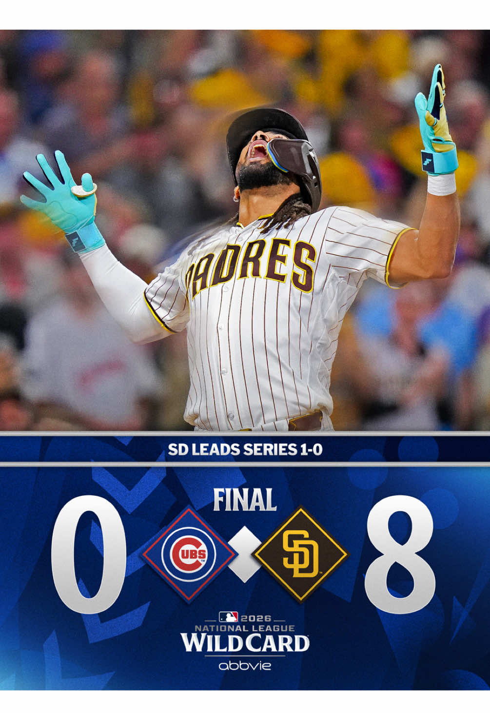 The @Padres complete their biggest shutout win in franchise postseason history! 