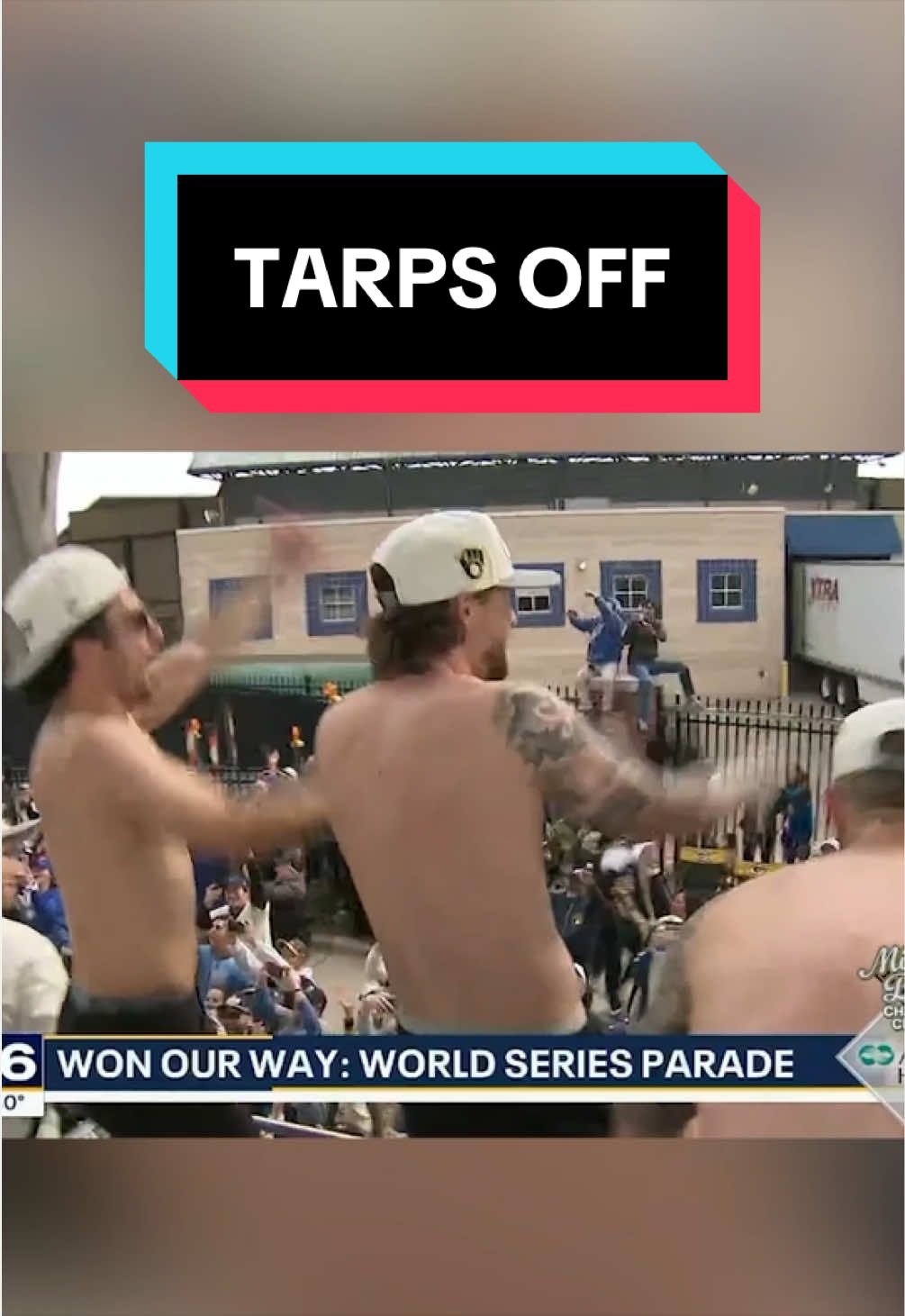 The Brewers couldn’t contain themselves during the World Series parade … literally 😂