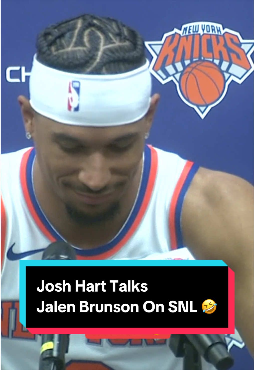 No filter here for Josh Hart 😭 What did you think about Jalen Brunson’s SNL performance? 👀 