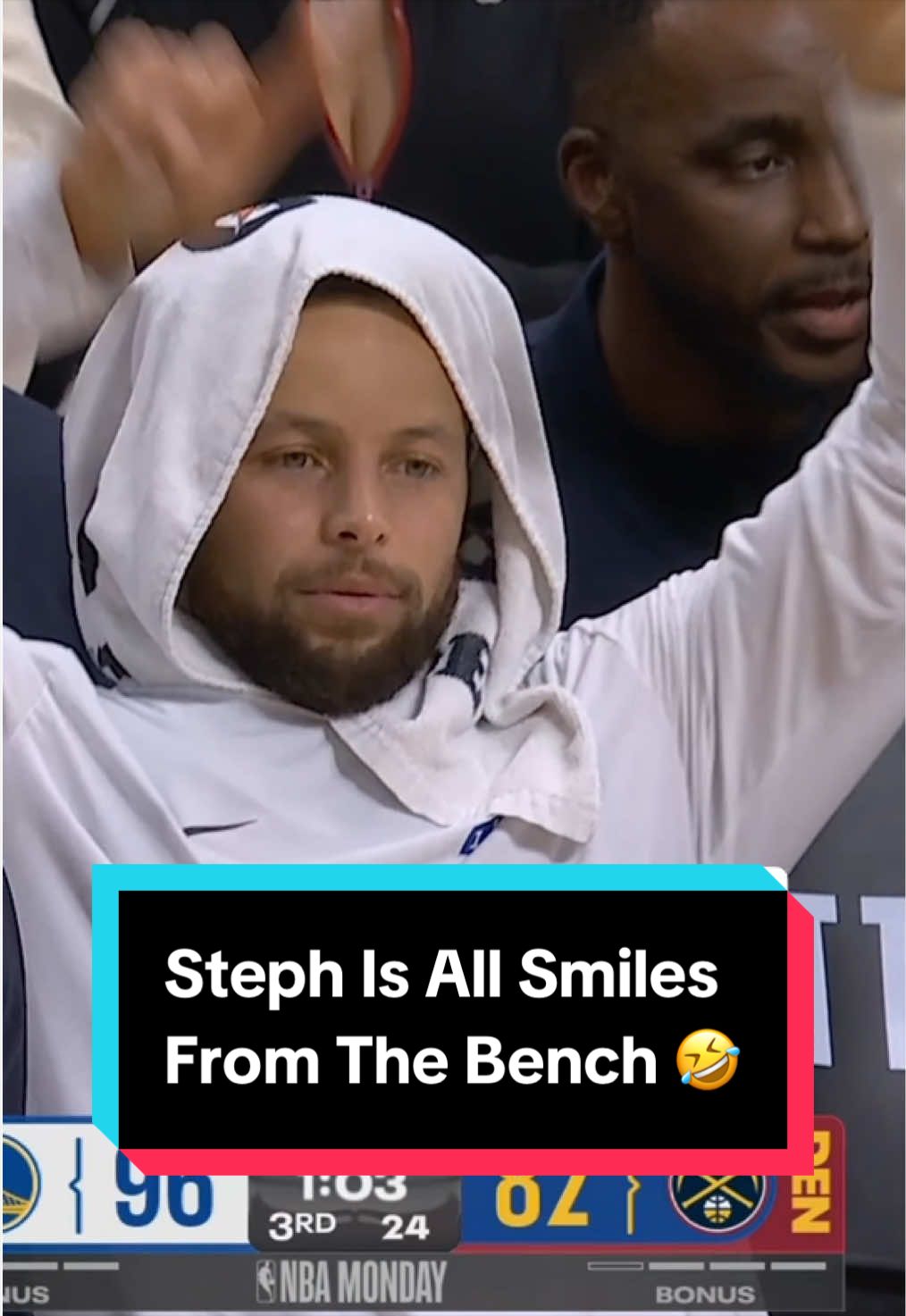 Steph’s reaction 😭 