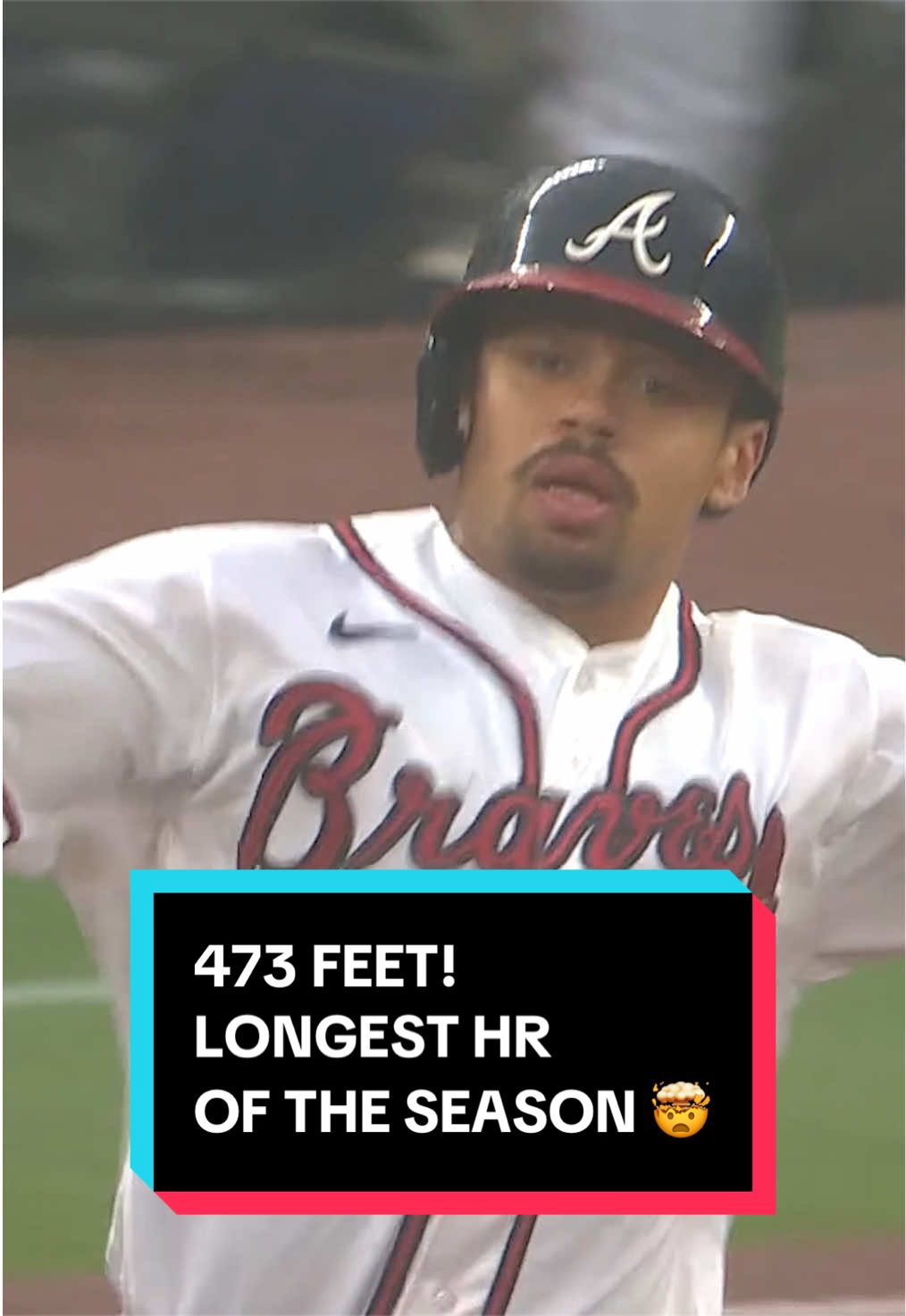 Drake Baldwin just hit the longest home run of the season in his first AB since May 😳