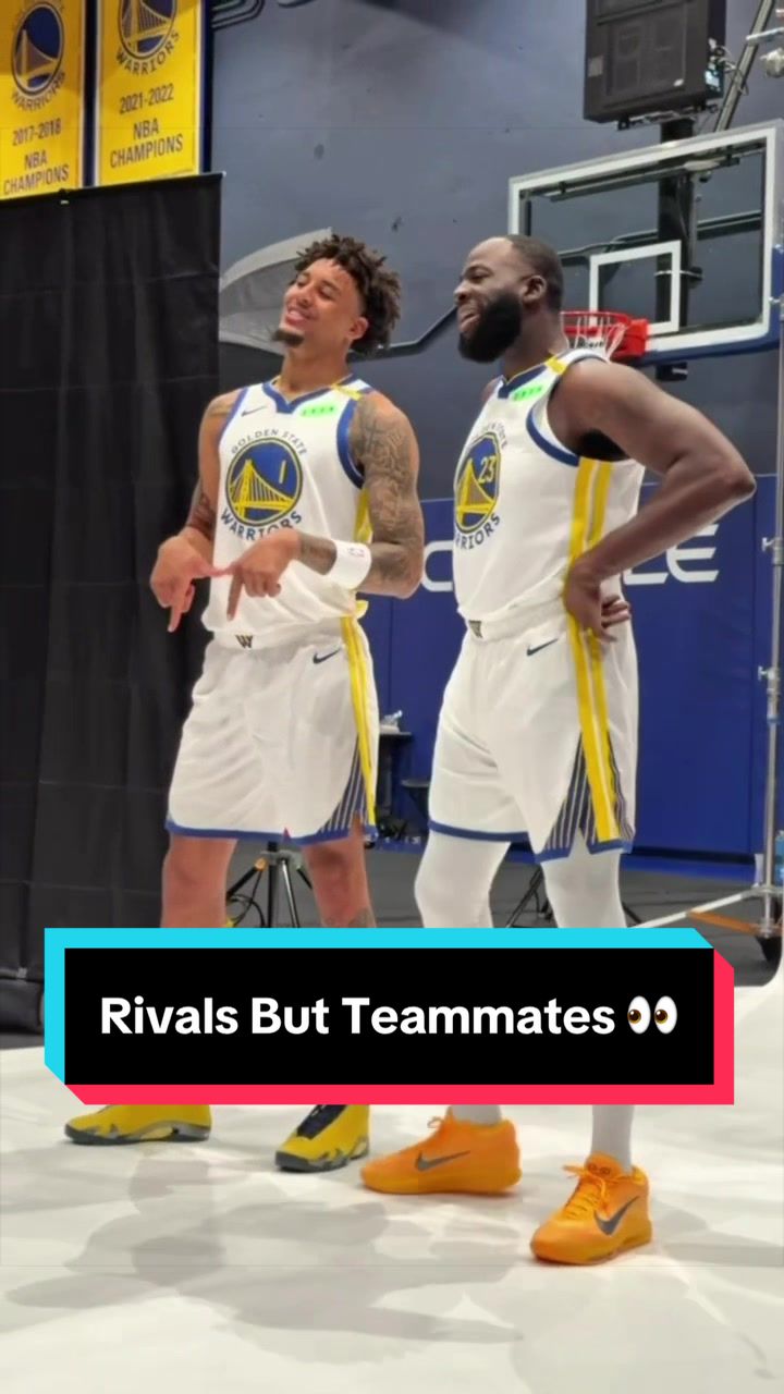 Yaxel & Draymond: Warriors teammates but still college rivals 🤺 🤝 