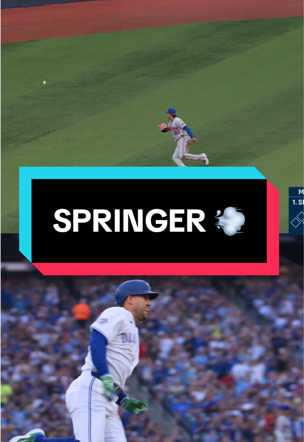 George Springer gets the scoring started first! 