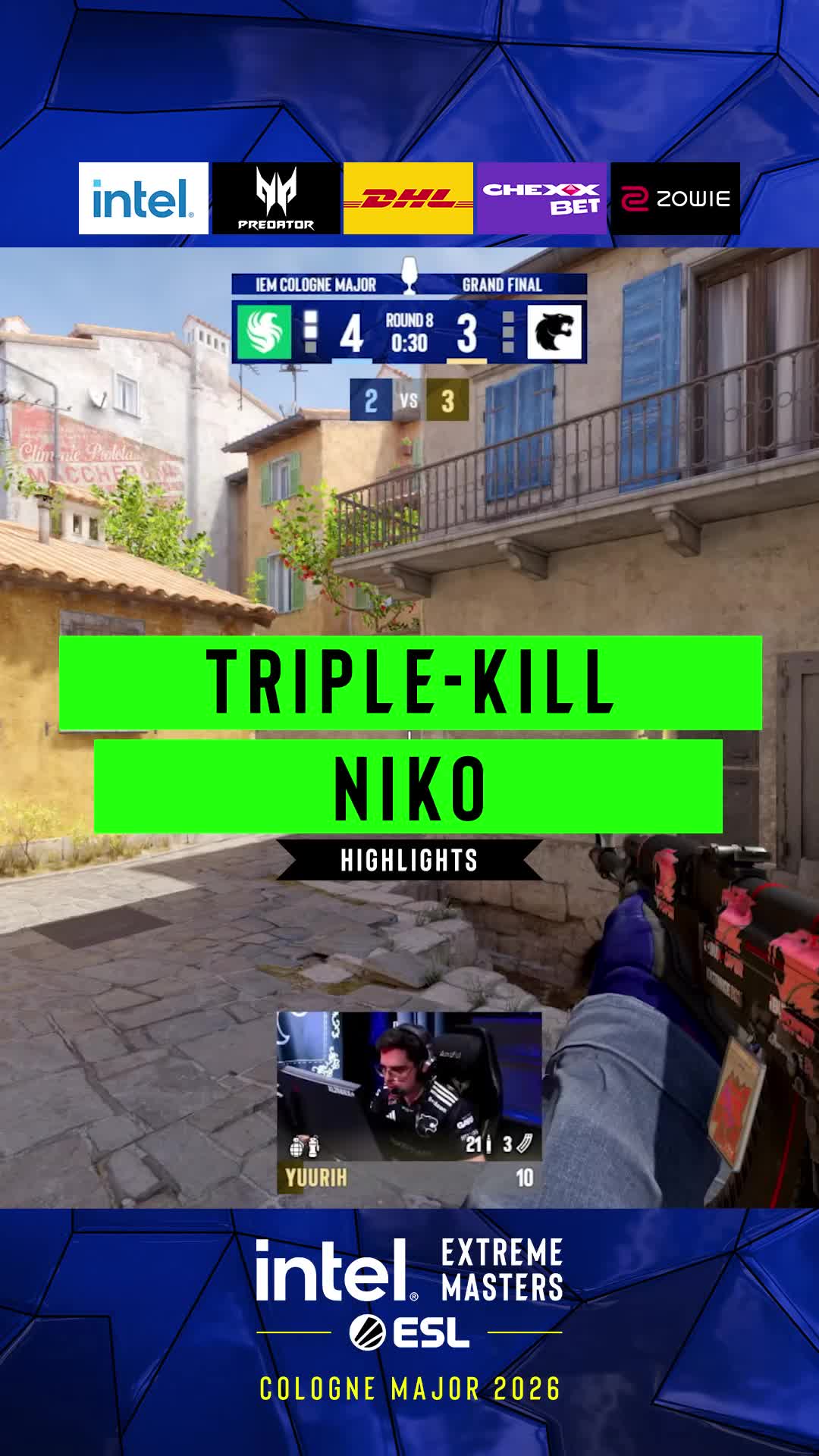 NiKo with a Triple-Kill 😬 