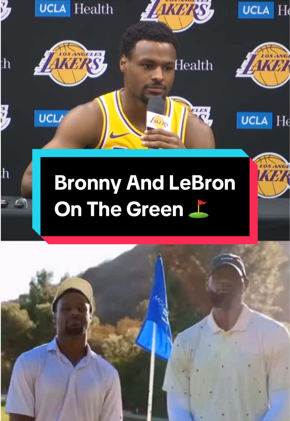 Bronny got the upper hand on his father LeBron James, in their last golf match 😂⛳️ (via: LeBron James/IG) 
