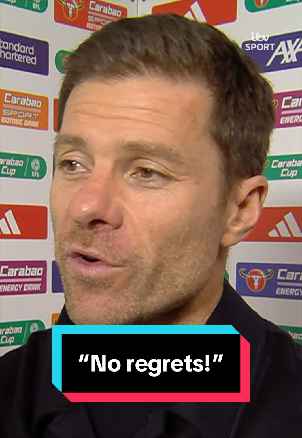 “No regrets!” - Xabi Alonso after Chelsea’s defeat in the Carabao Cup to Liverpool 🔉