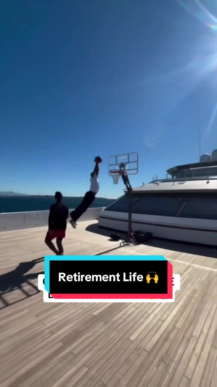 Chris Paul and Russell Westbrook throwing lobs up on the boat 🤣 (via @Chris Paul) 