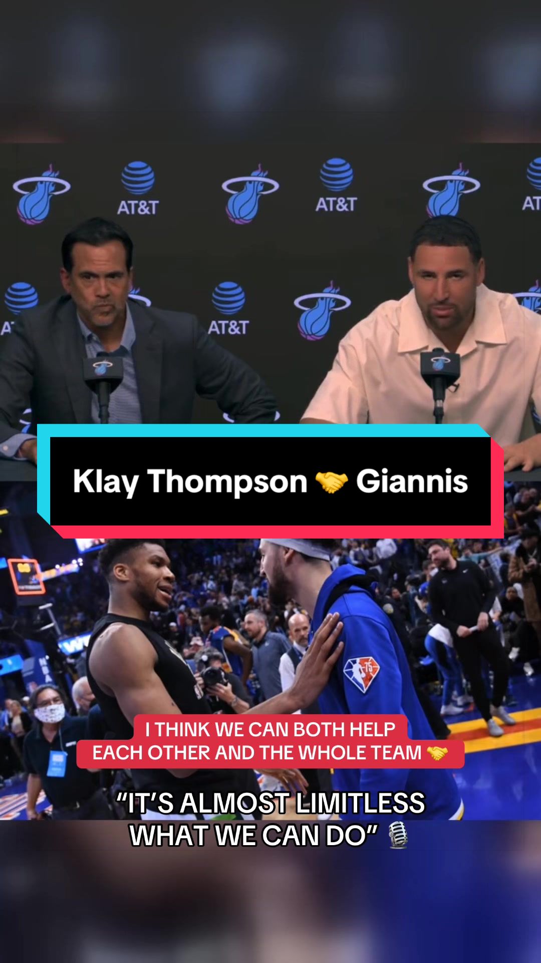 “I can’t wait to get the whole squad together‼️” - Klay Thompson 