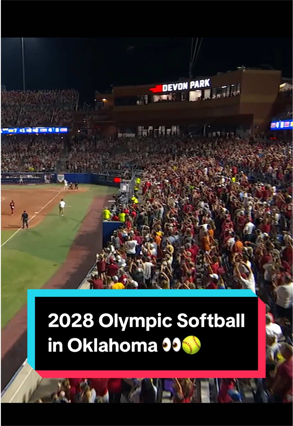 The 2028 Olympics will take place in Los Angeles, but the gold medal for softball will be won in Oklahoma 