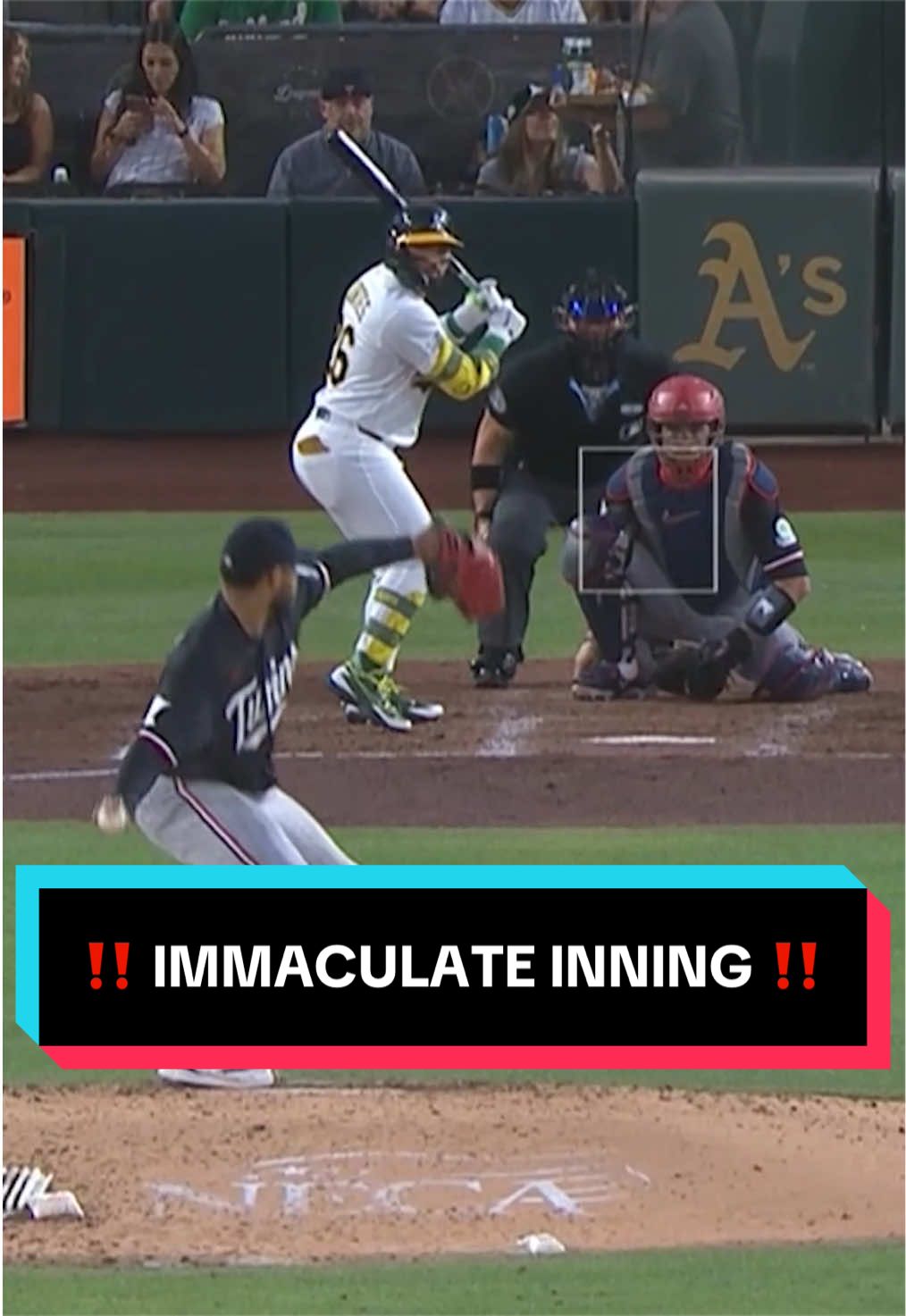 Taj Bradley throws the first immaculate inning in Twins history! 